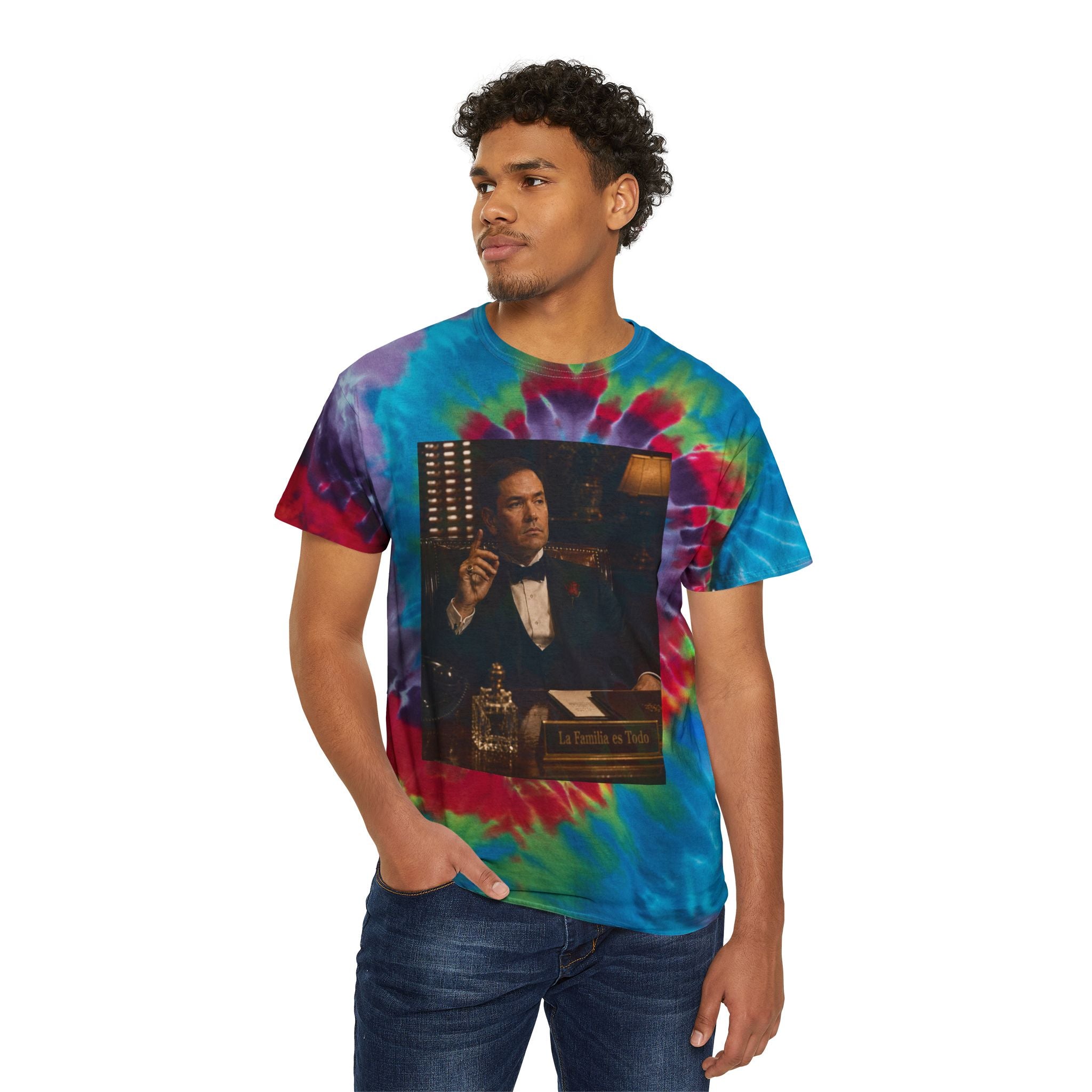 Rubio Godfather Tie-Dye Spiral Tee