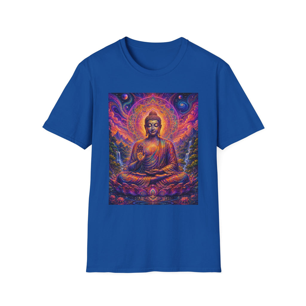Cosmic Buddha T-Shirt - Visionary Spiritual Art