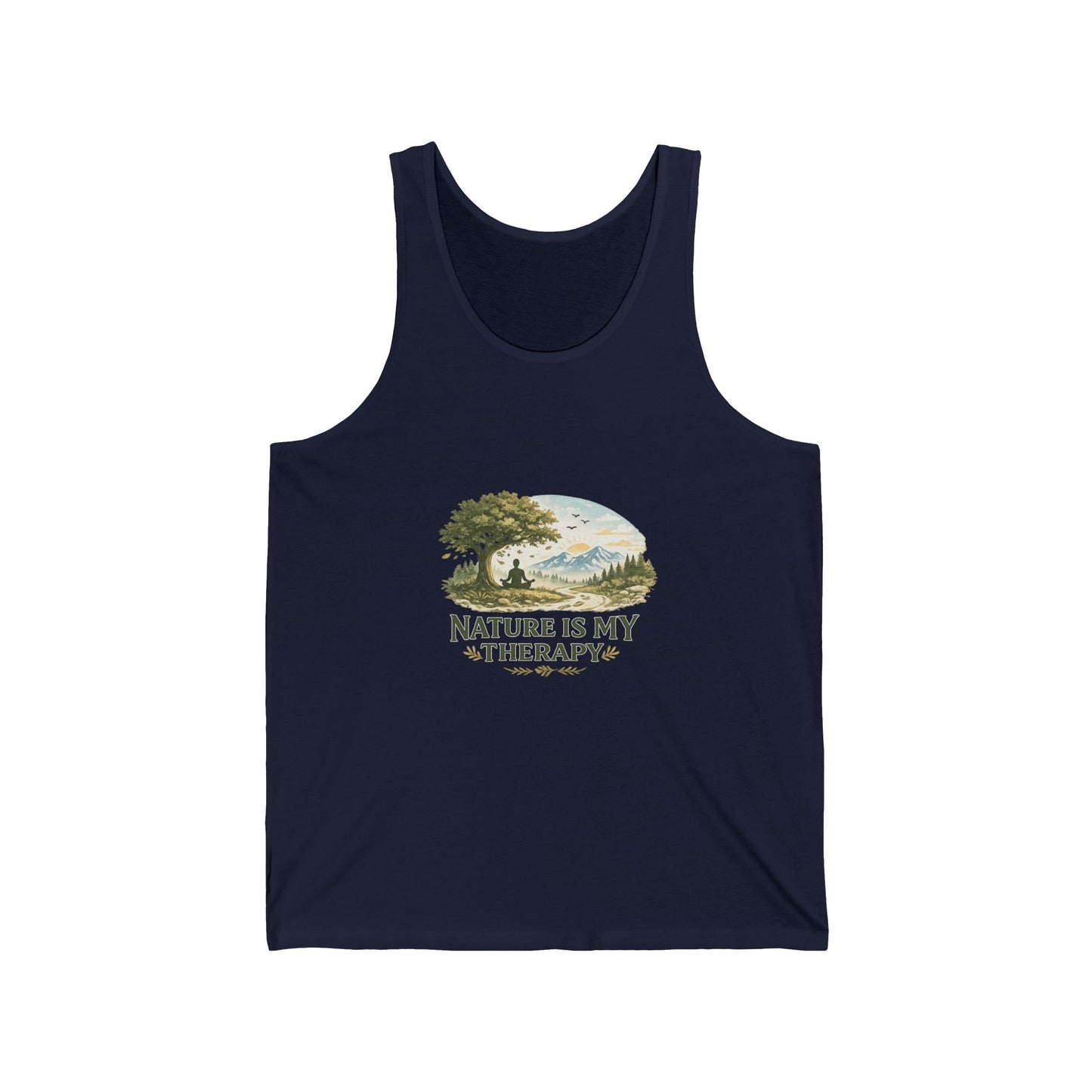 Nature Is My Therapy Unisex Jersey Tank