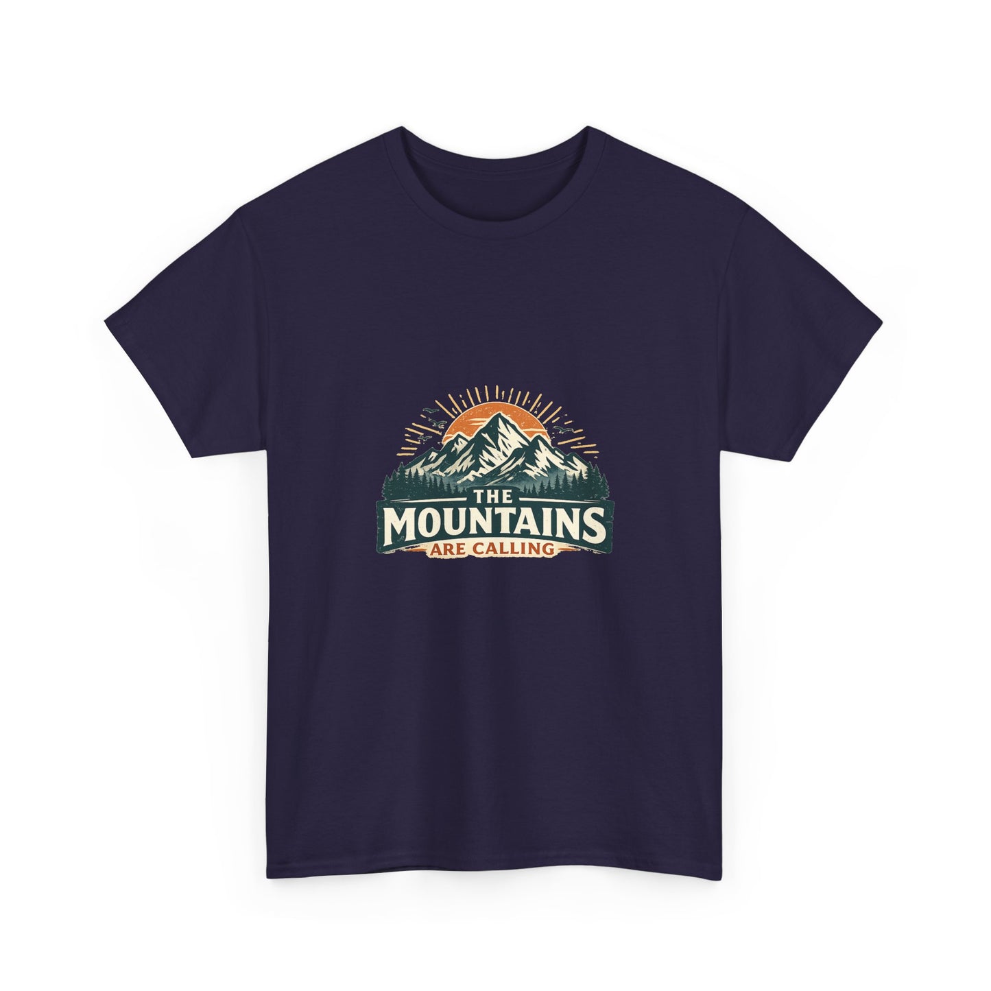 The Mountains Are Calling Unisex Heavy Cotton Tee