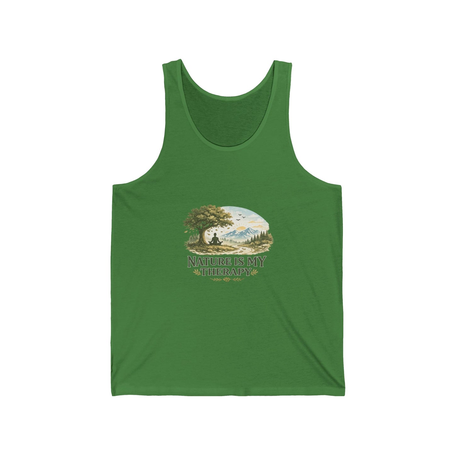 Nature Is My Therapy Unisex Jersey Tank