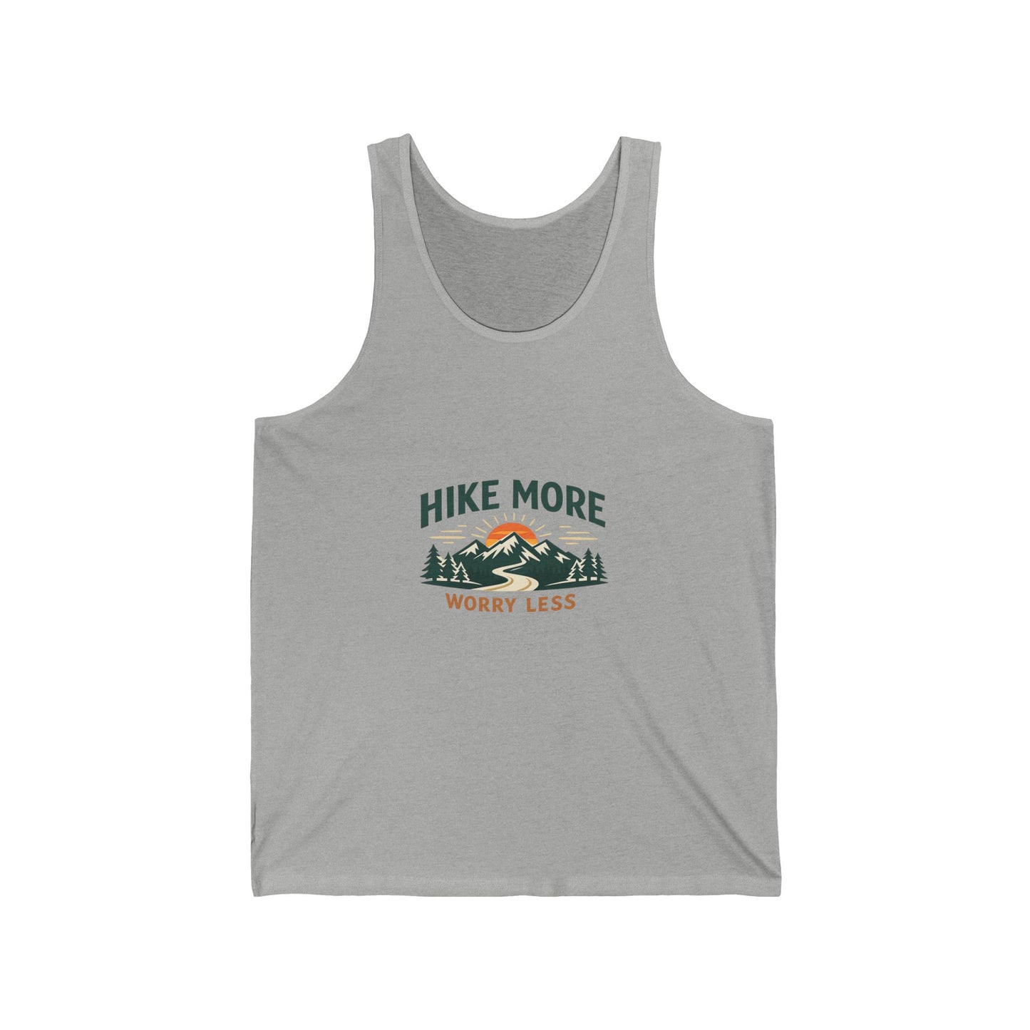 Hike More Worry Less Unisex Jersey Tank