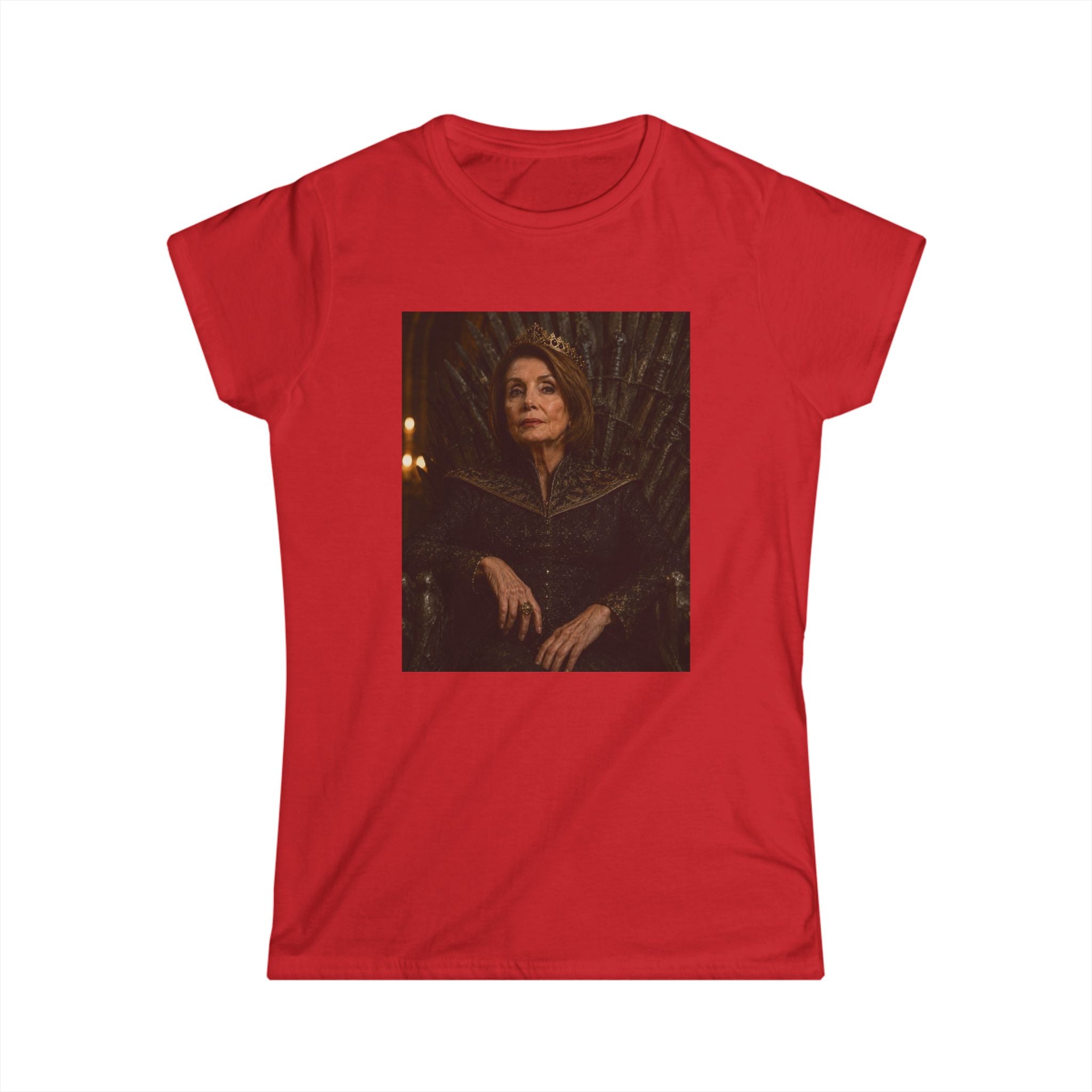 Pelosi Queen Throne Women's Tee - Political Parody