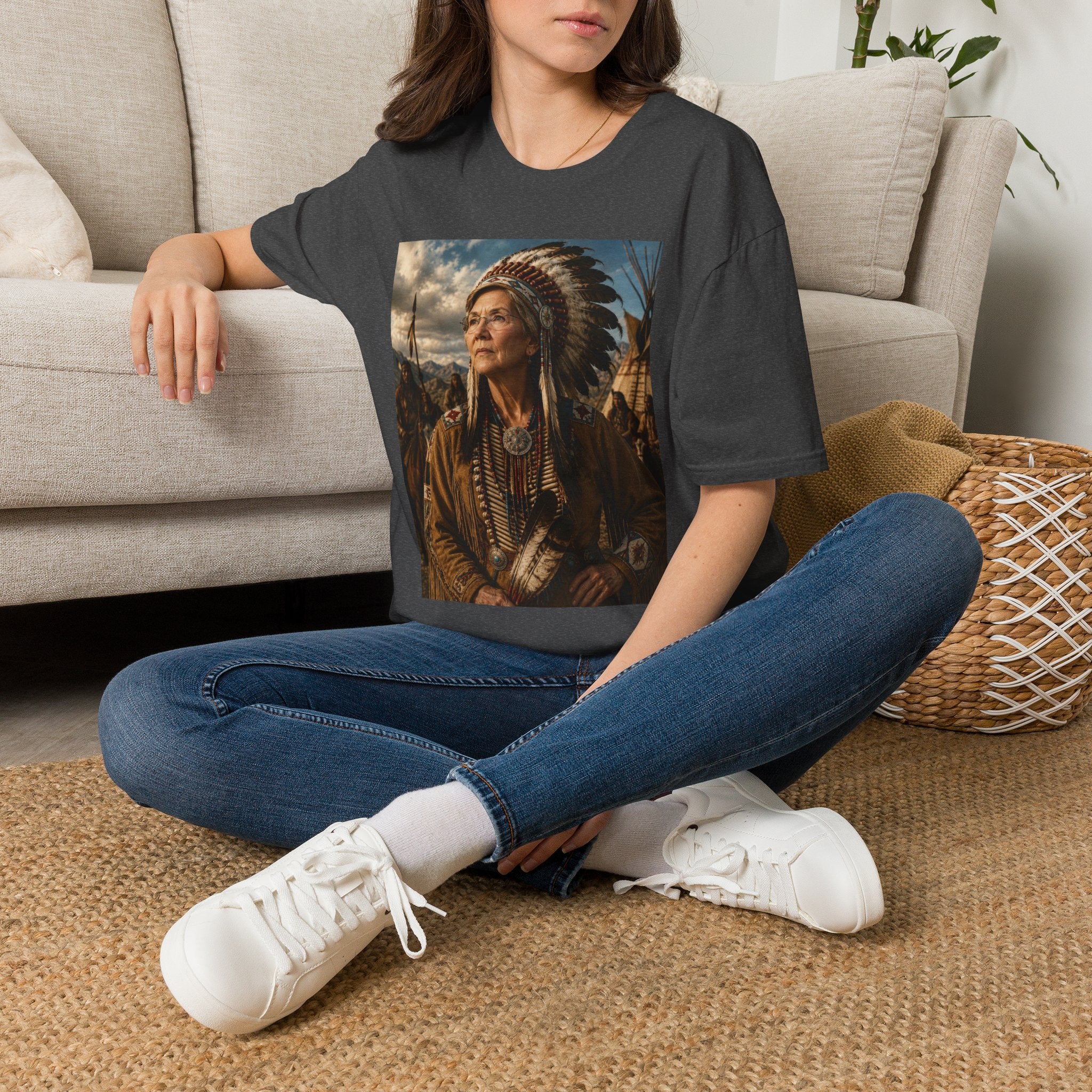 Elizabeth Warren Chief T-Shirt - Political Parody Tee