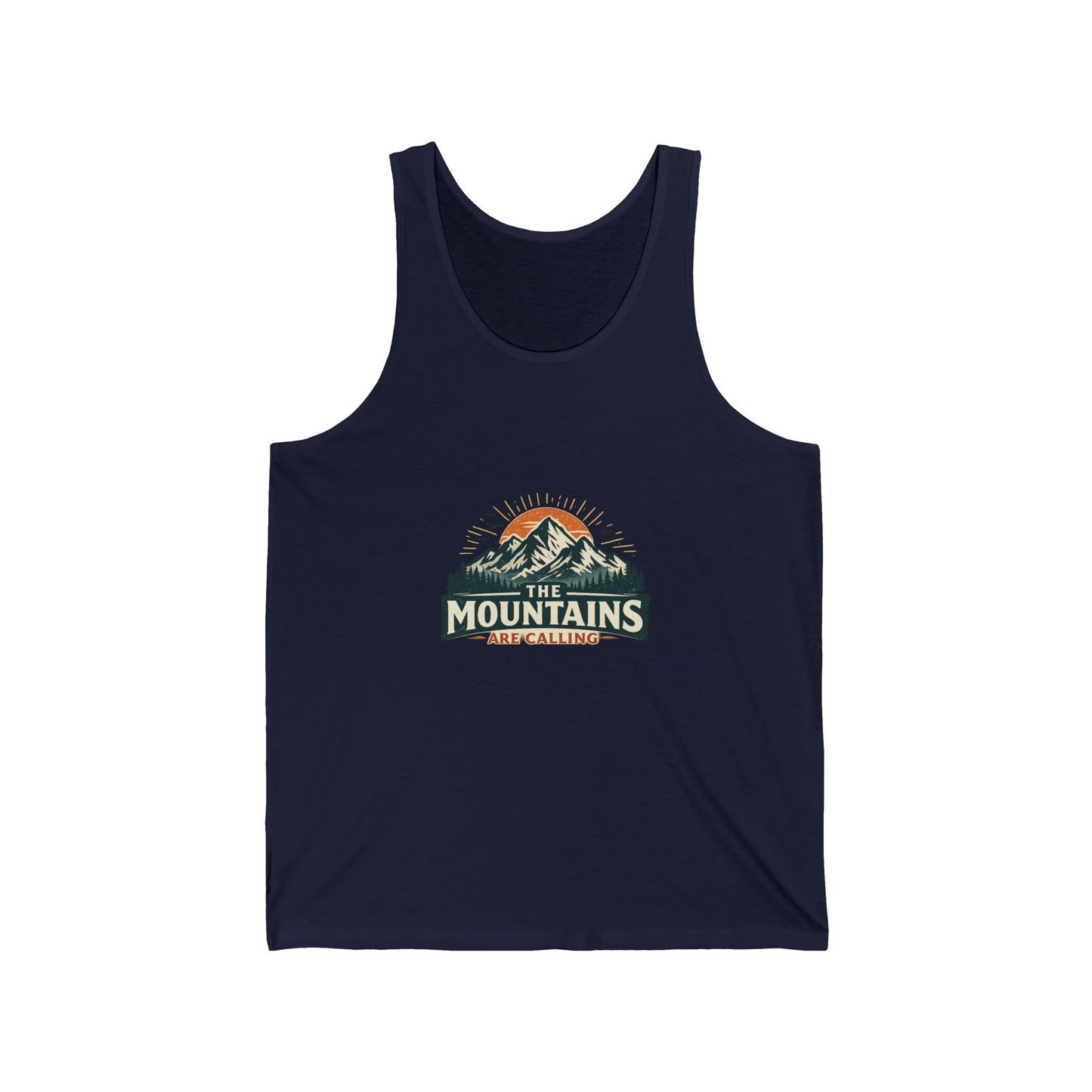 The Mountains Are Calling Unisex Jersey Tank