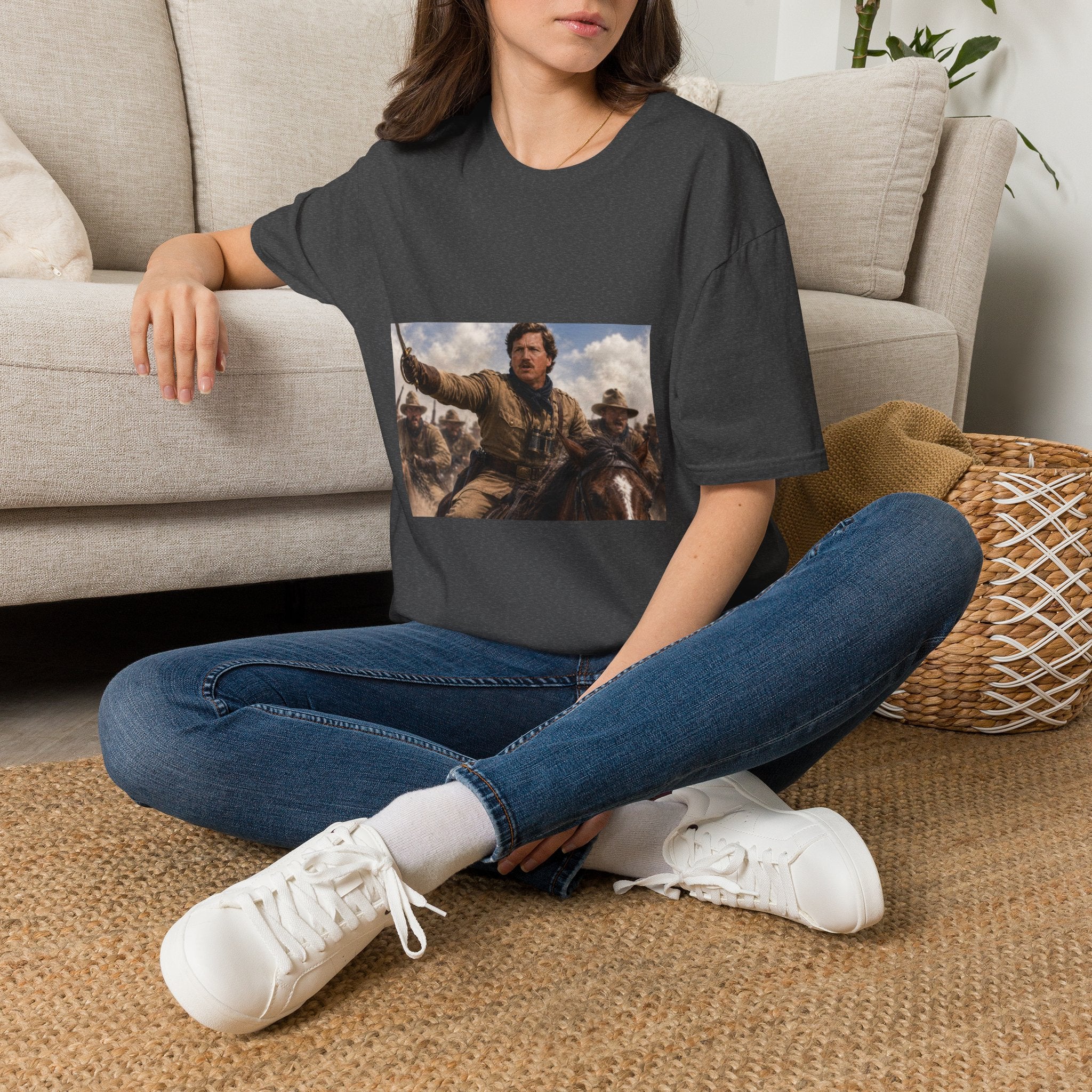 Tucker Rough Rider T-Shirt - Political Parody Tee