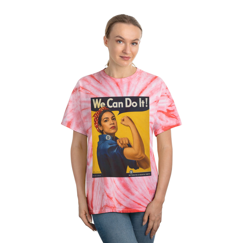 AOC Rosie Riveter Tie-Dye Cyclone Tee