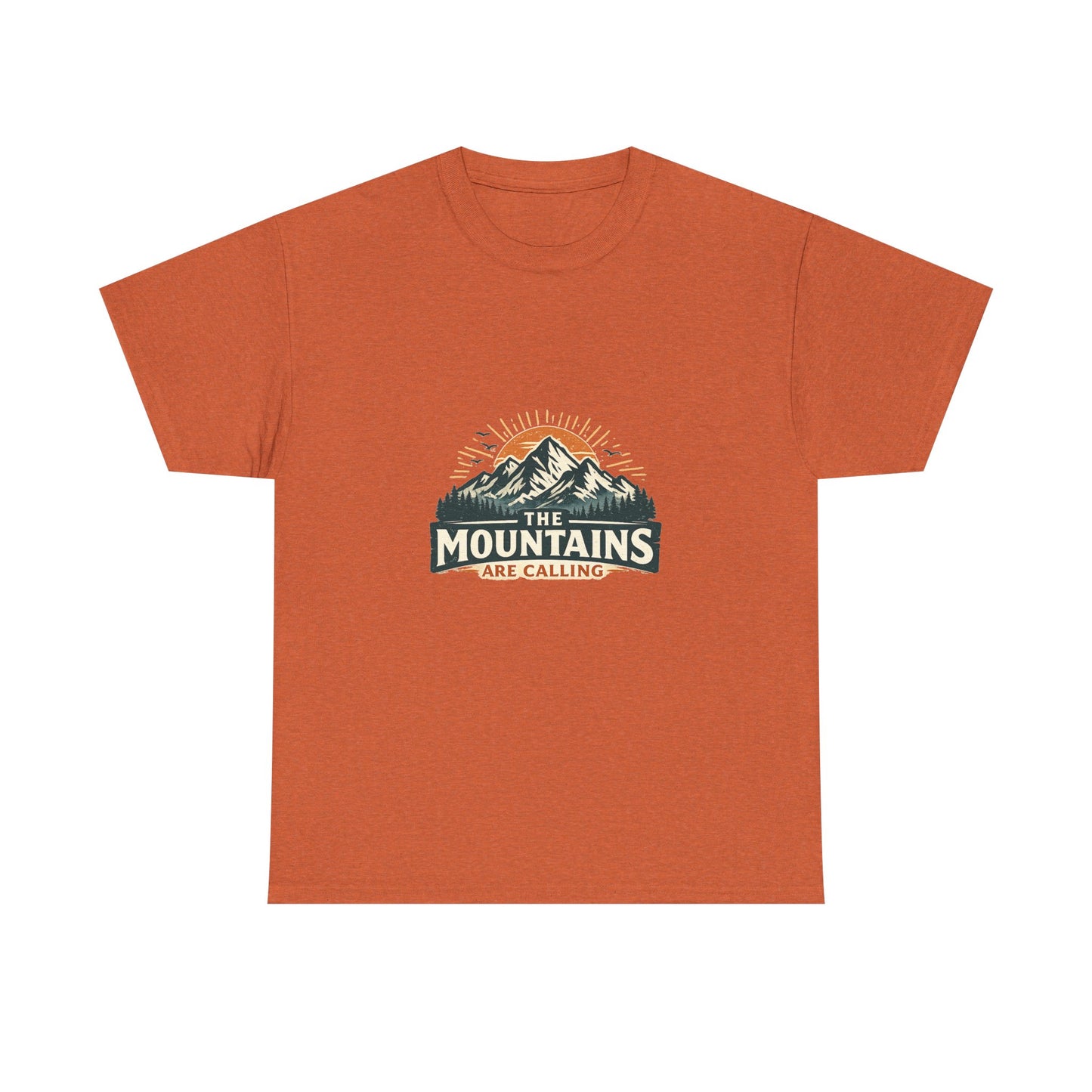 The Mountains Are Calling Unisex Heavy Cotton Tee