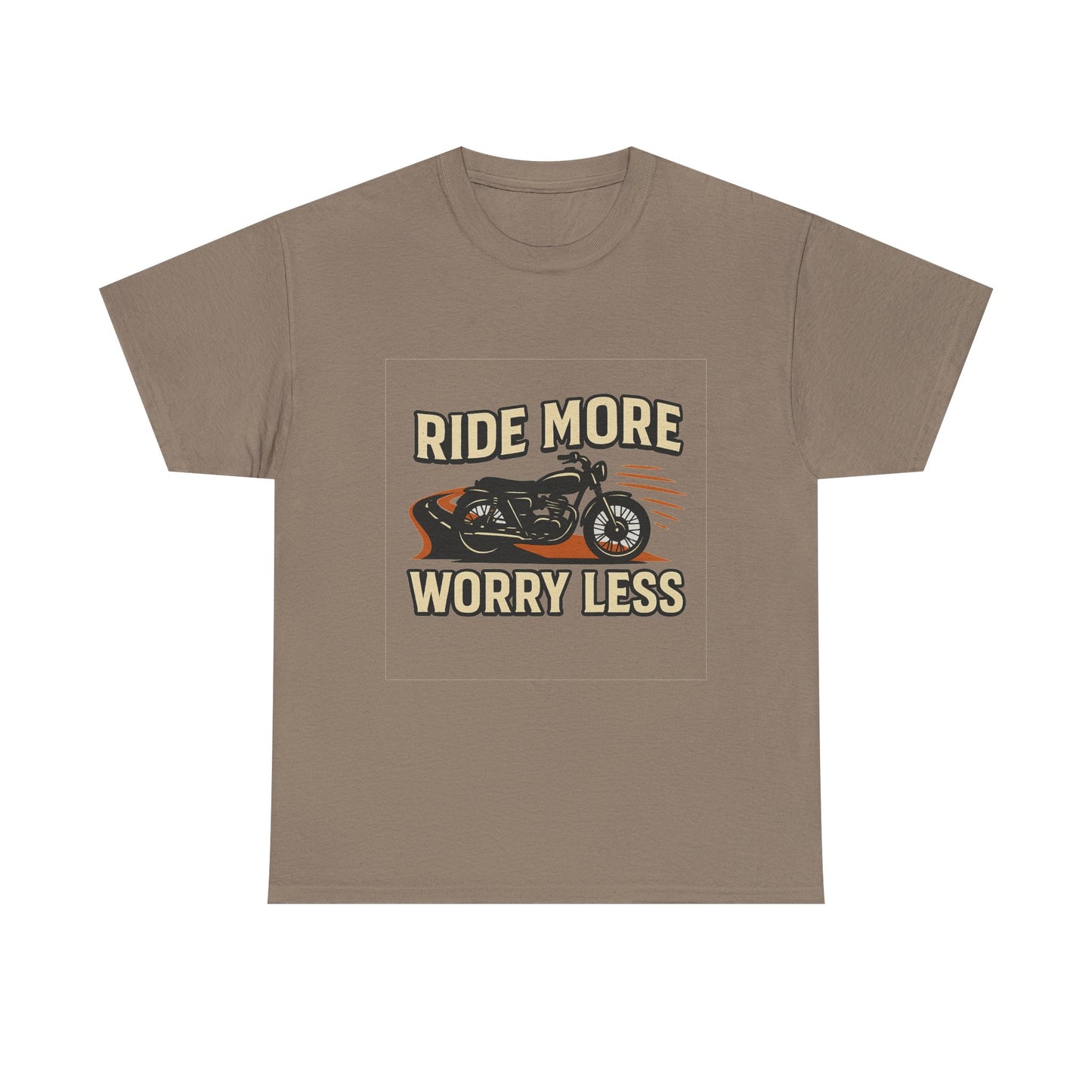 Ride More Worry Less Unisex Heavy Cotton Tee