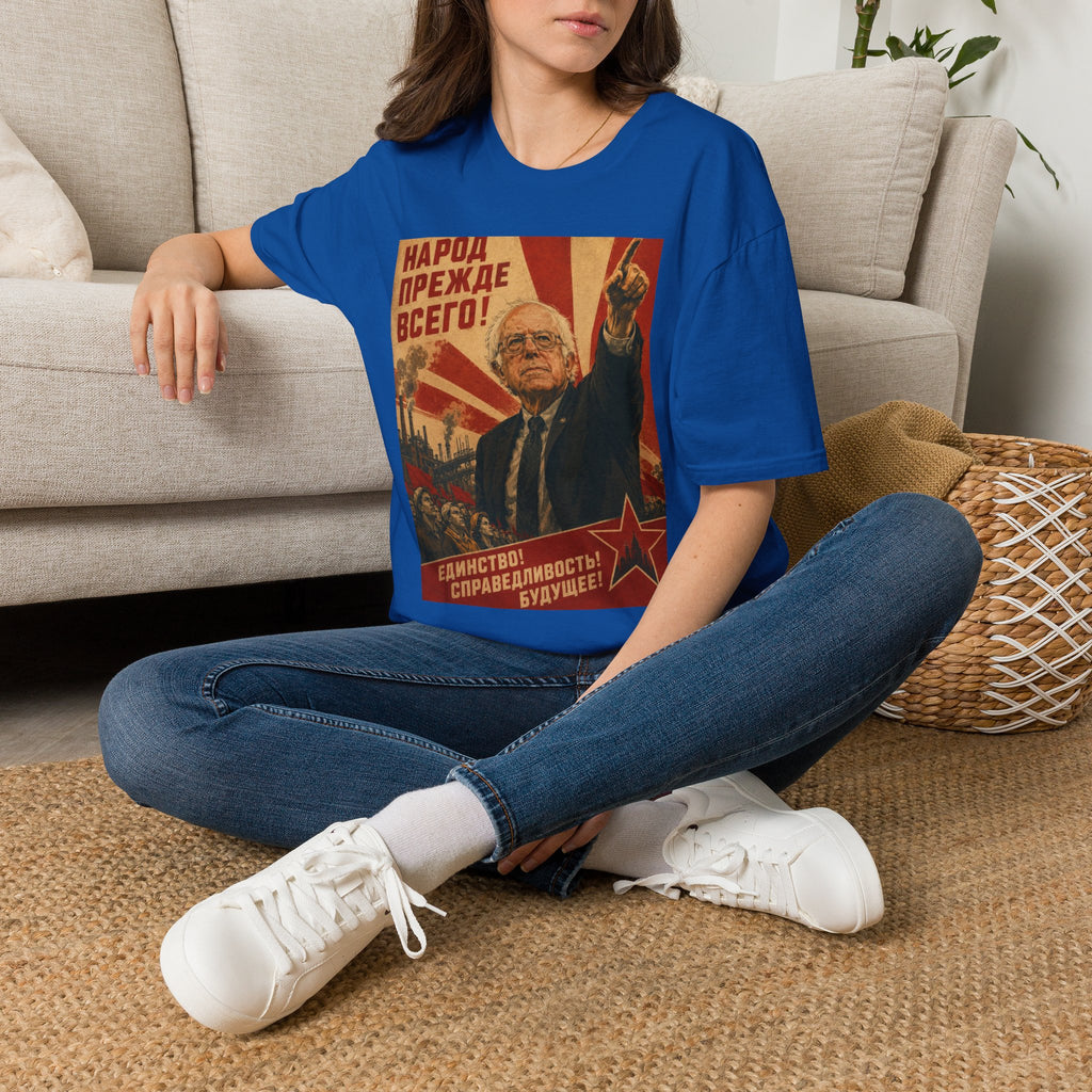 Bernie Soviet Poster T-Shirt - Political Parody Tee