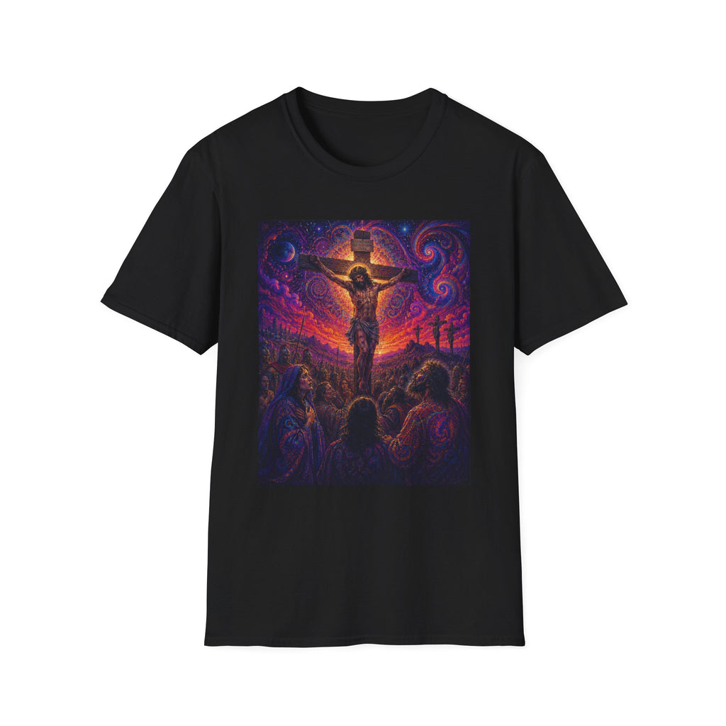 Psychedelic Crucifixion T-Shirt - Visionary Religious Art