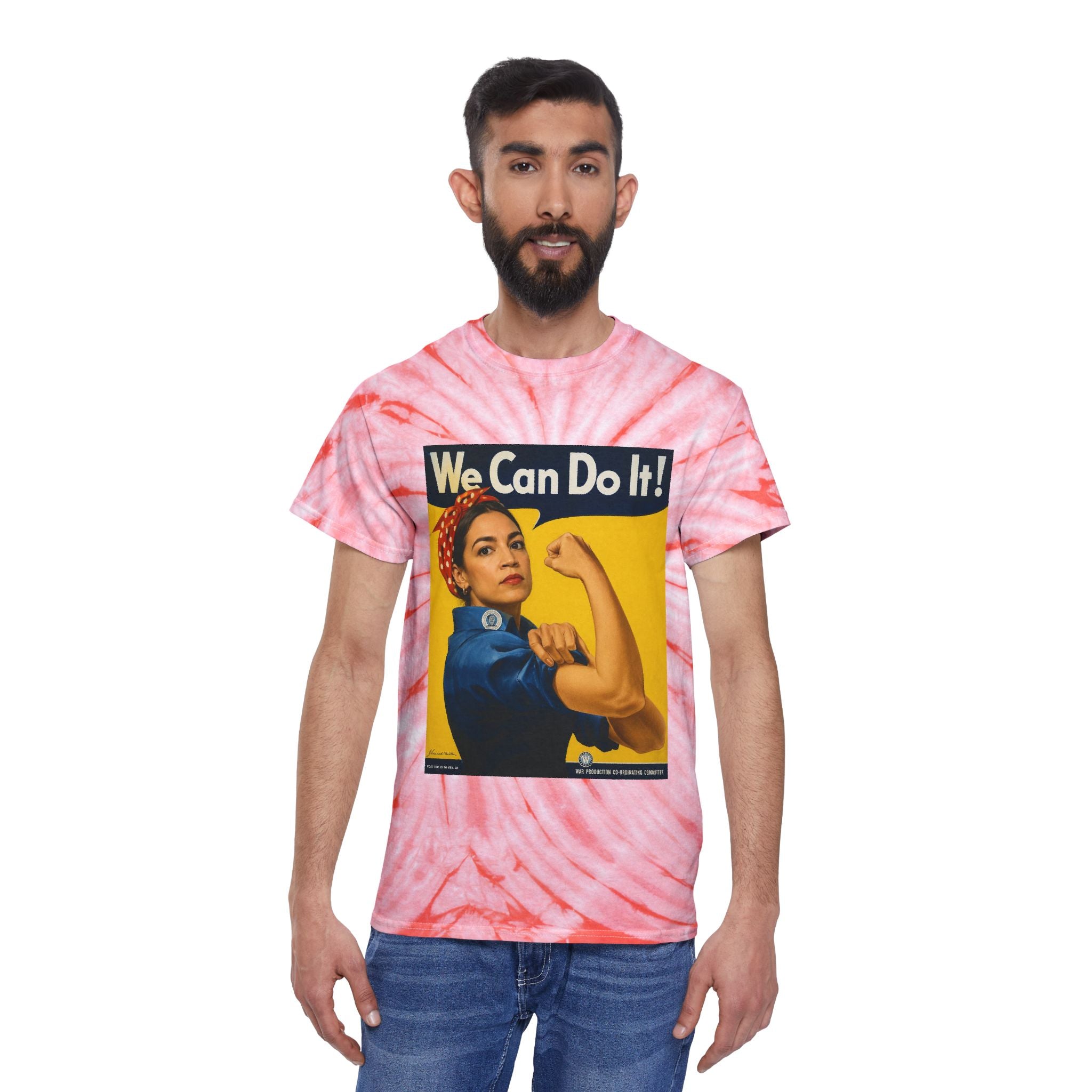 AOC Rosie Riveter Tie-Dye Cyclone Tee