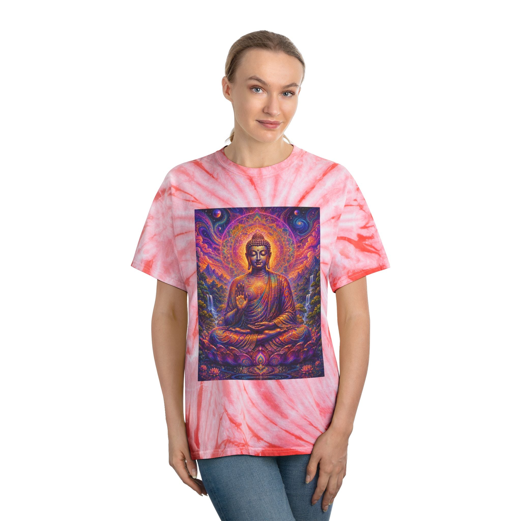 Cosmic Buddha Tie-Dye Cyclone Tee