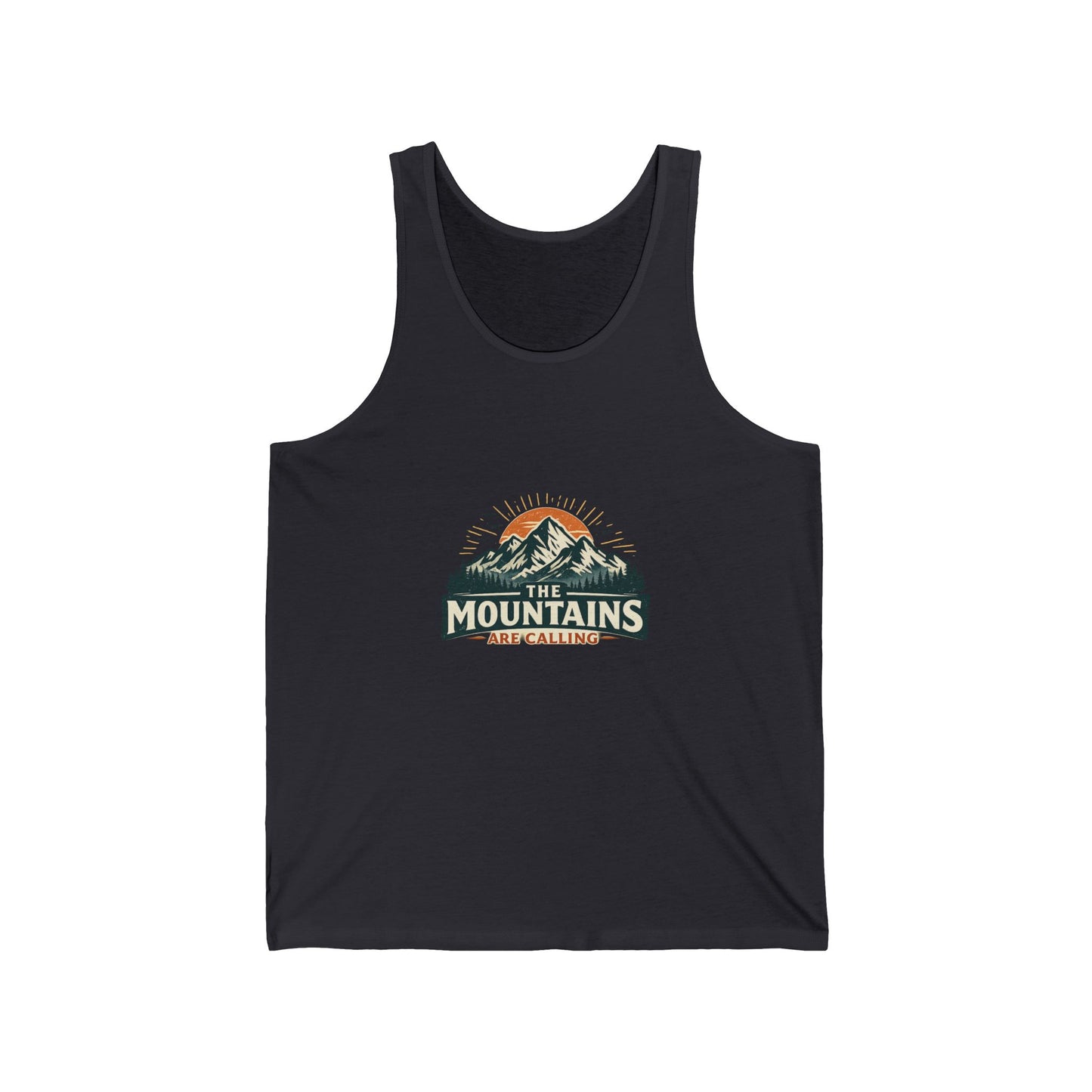 The Mountains Are Calling Unisex Jersey Tank