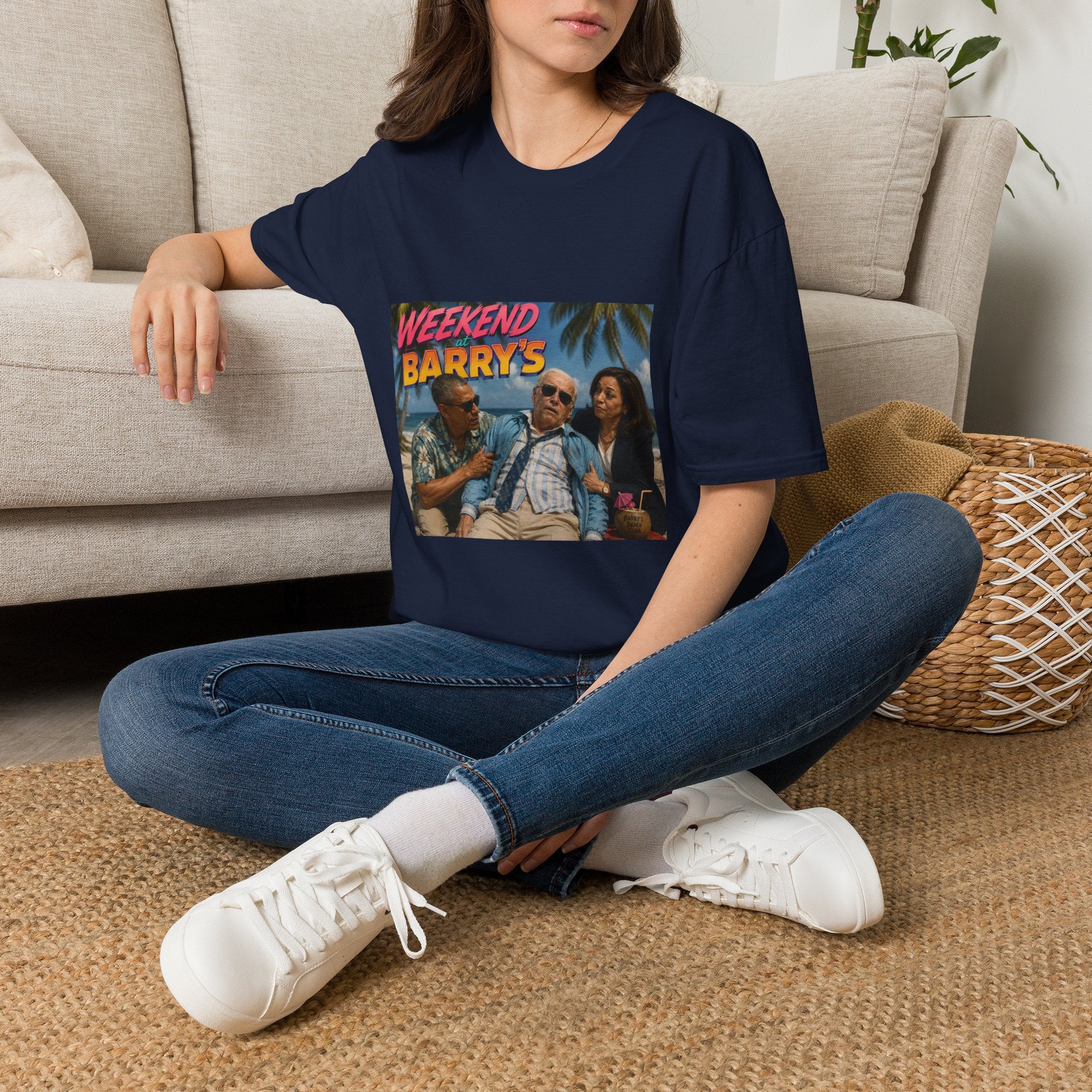 Weekend at Barrys T-Shirt - Political Parody Tee