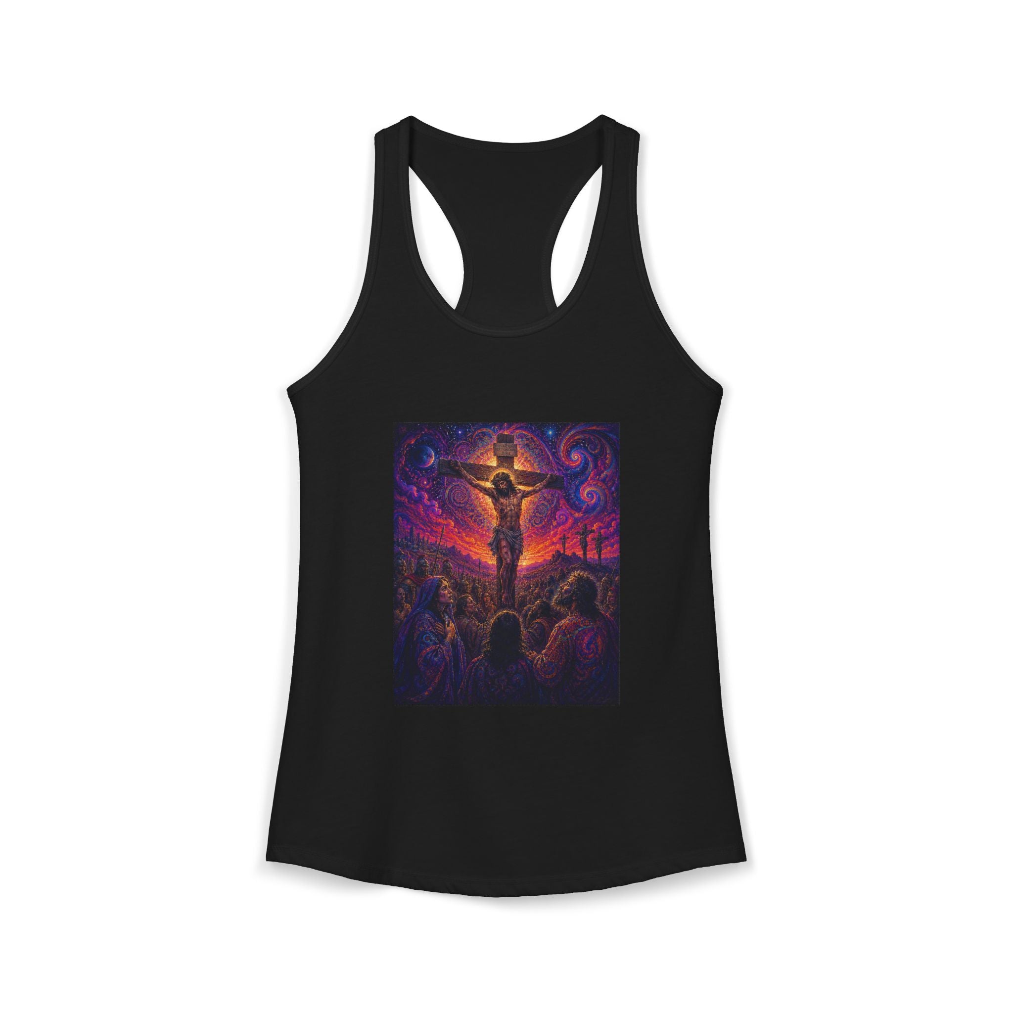 Psychedelic Crucifixion Women's Racerback Tank
