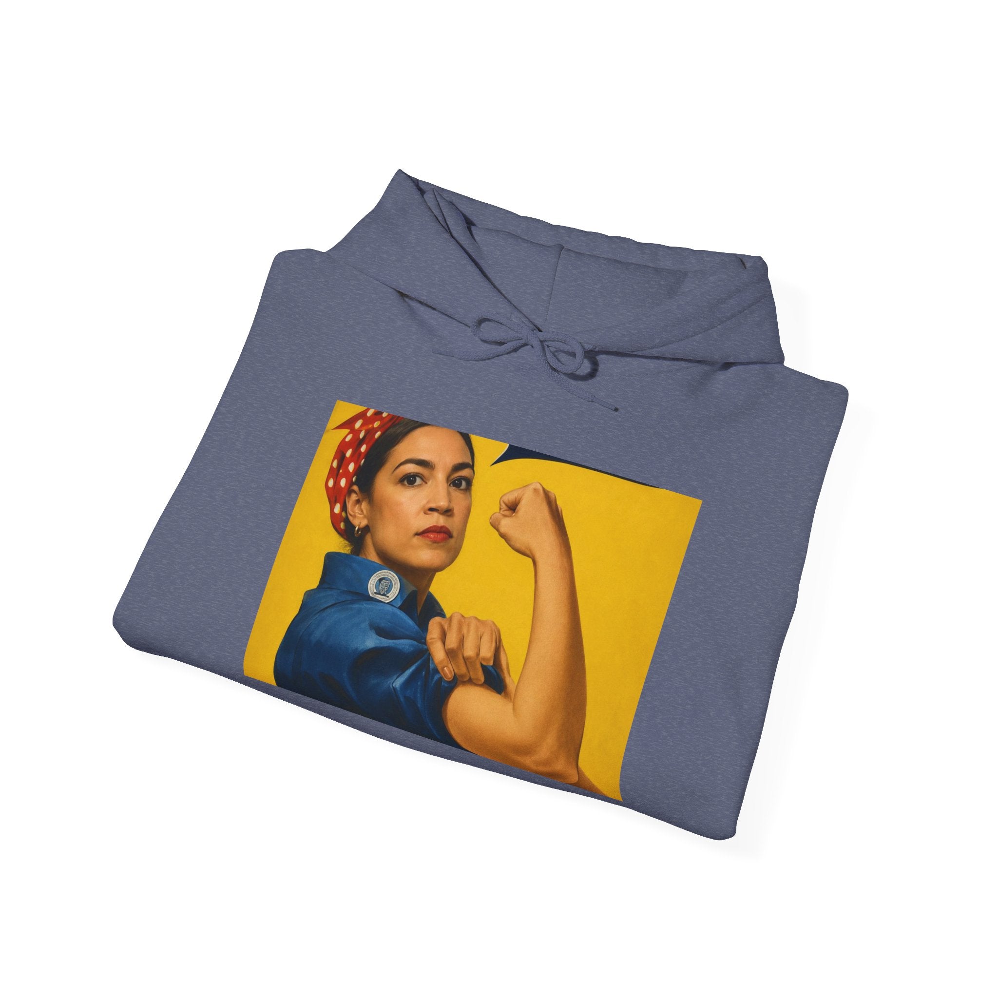 AOC Rosie Riveter Hoodie - Political Parody Sweatshirt