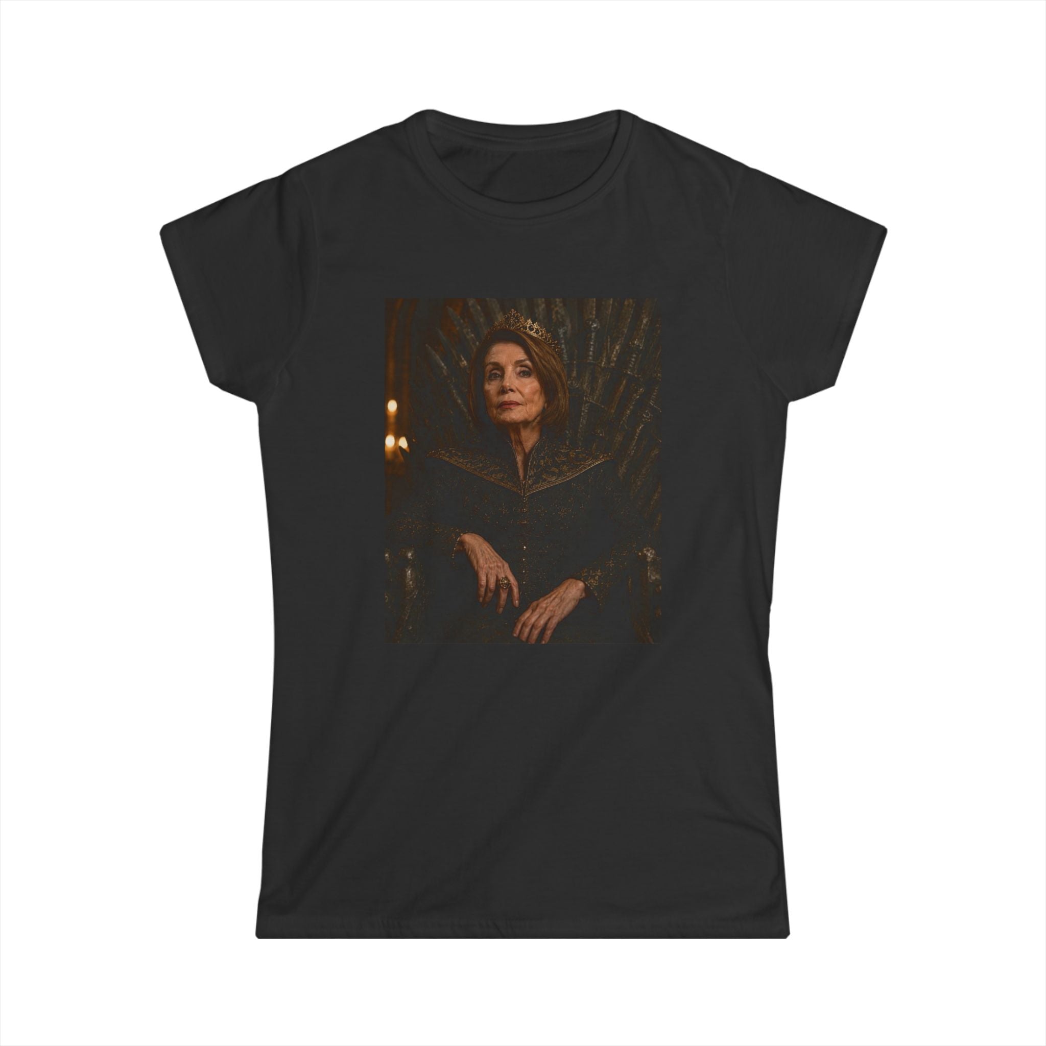 Pelosi Queen Throne Women's Tee - Political Parody