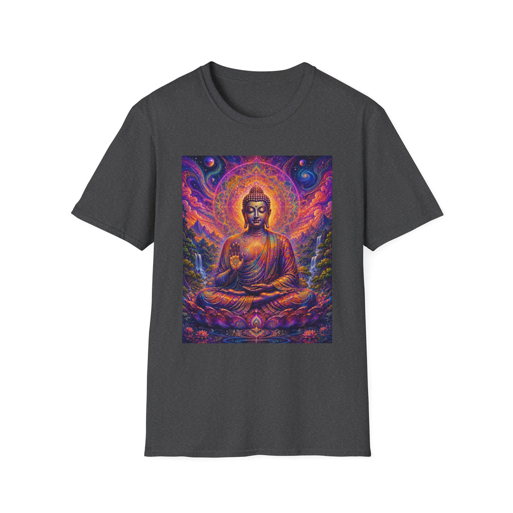 Cosmic Buddha T-Shirt - Visionary Spiritual Art