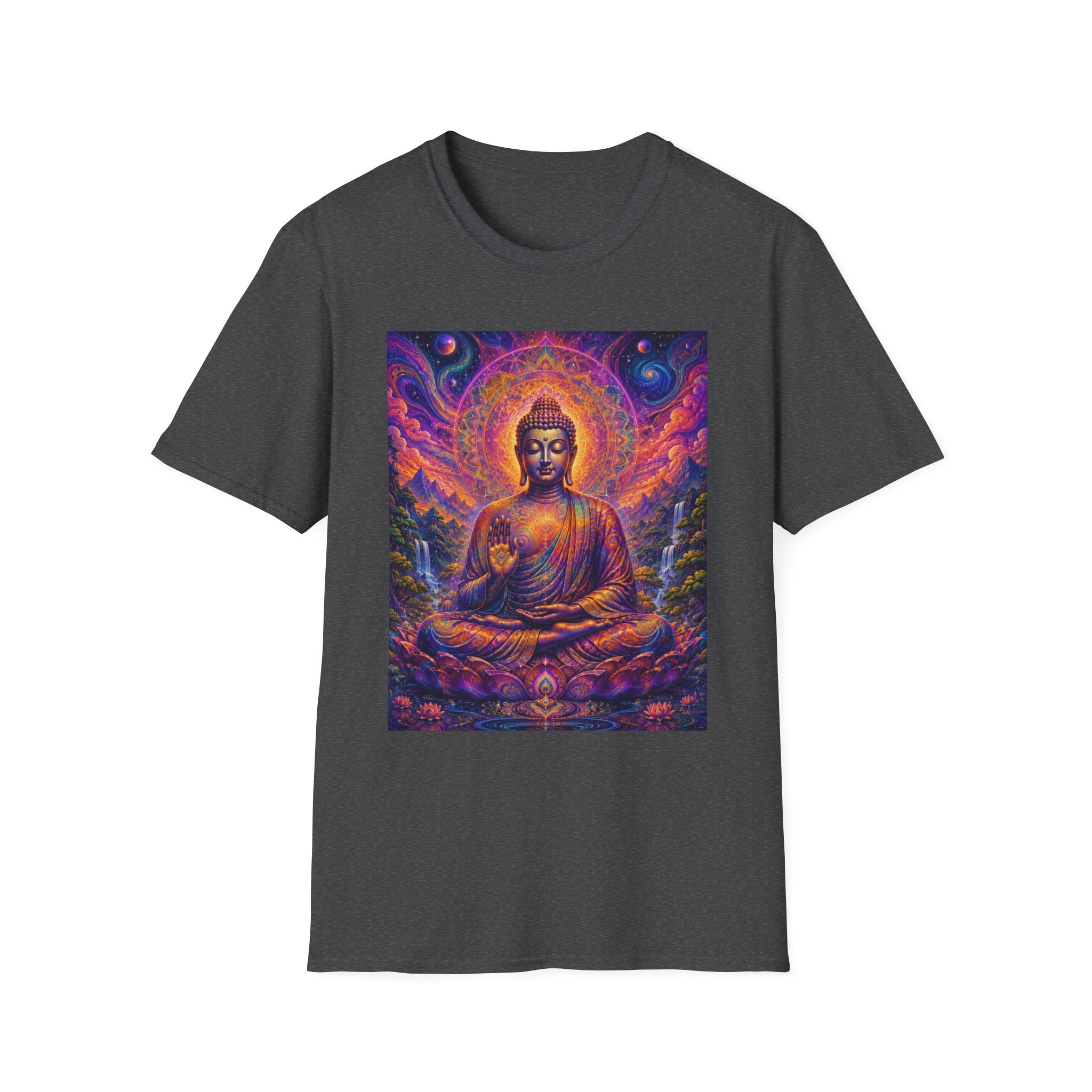 Cosmic Buddha T-Shirt - Visionary Spiritual Art