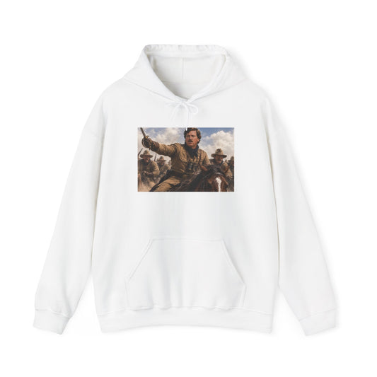 Tucker Rough Rider Hoodie - Political Parody Sweatshirt