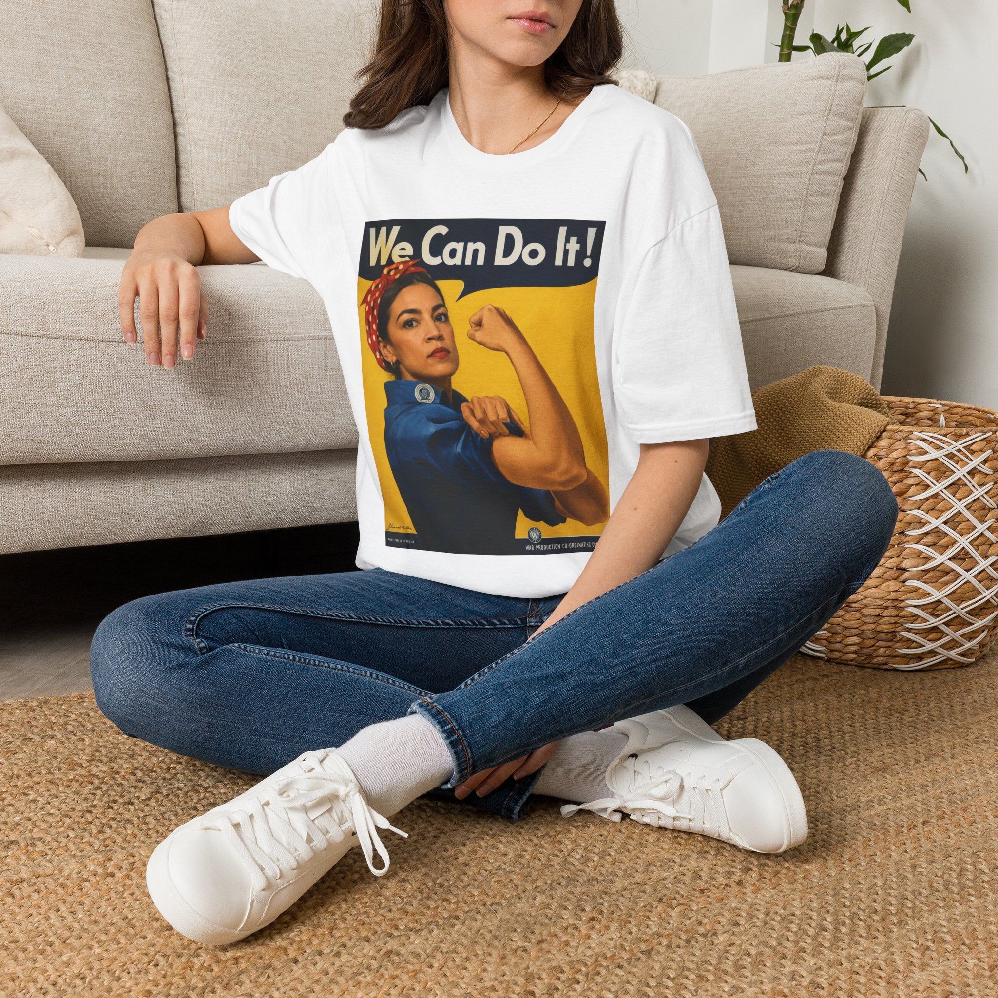 AOC Rosie Riveter T-Shirt - Political Parody Tee