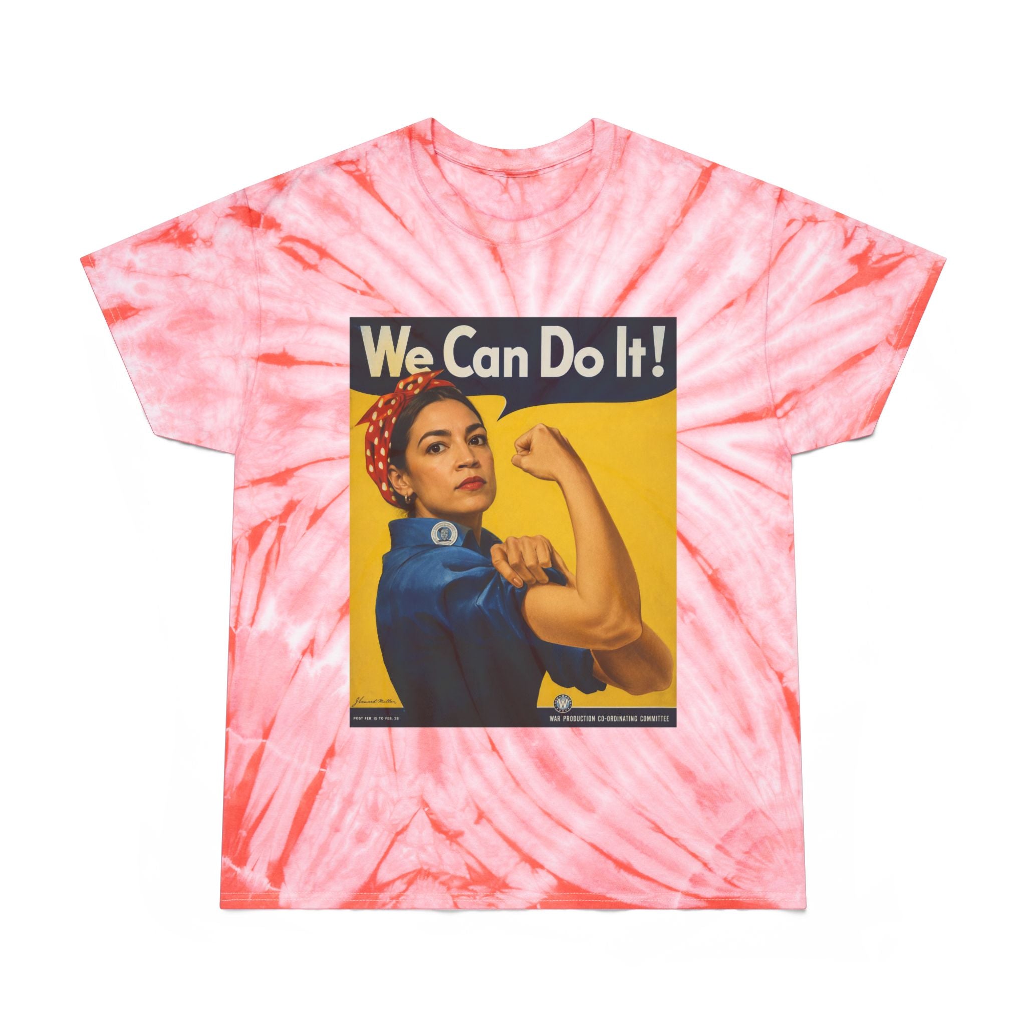 AOC Rosie Riveter Tie-Dye Cyclone Tee