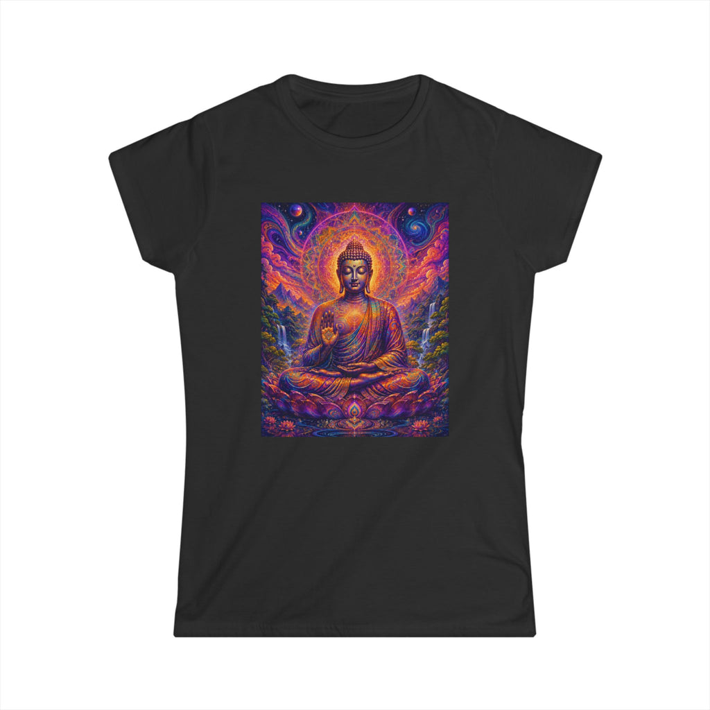 Cosmic Buddha Women's Tee - Visionary Art