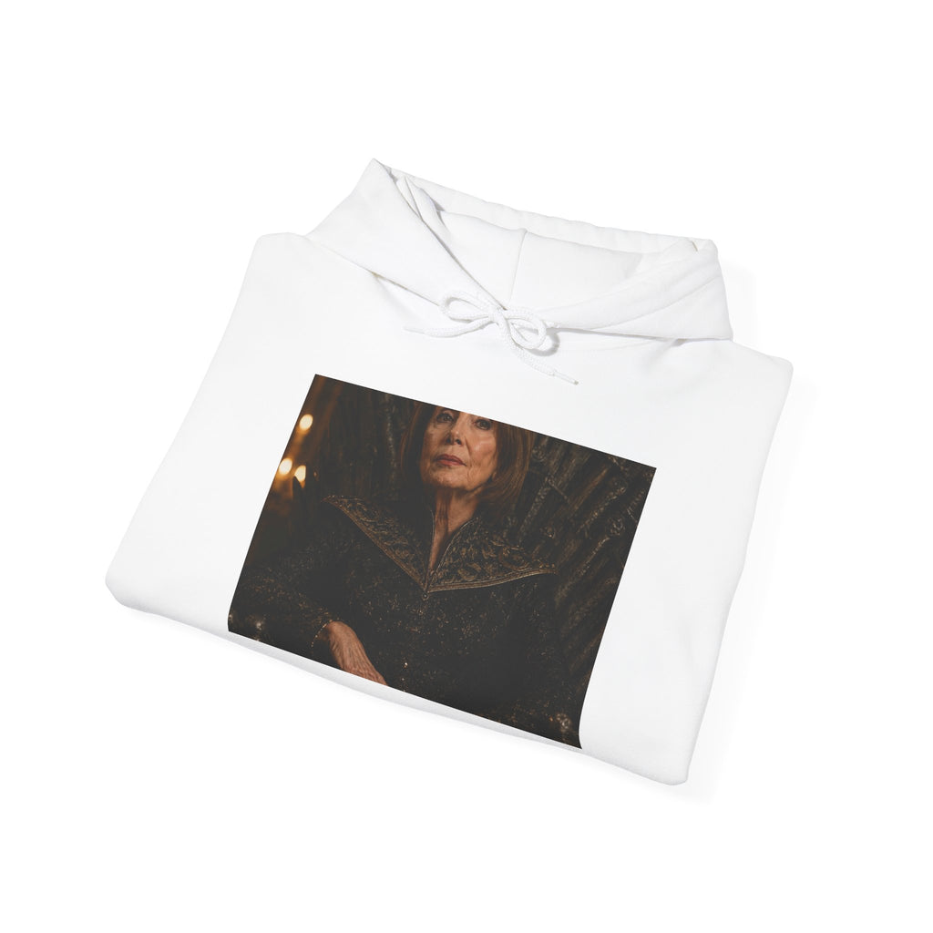 Pelosi Queen Throne Hoodie - Political Parody Sweatshirt