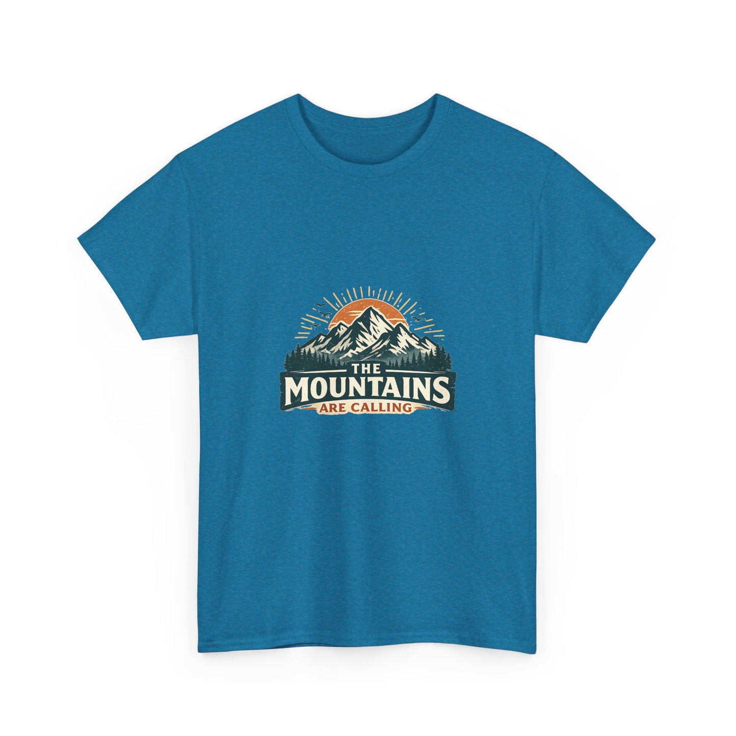The Mountains Are Calling Unisex Heavy Cotton Tee