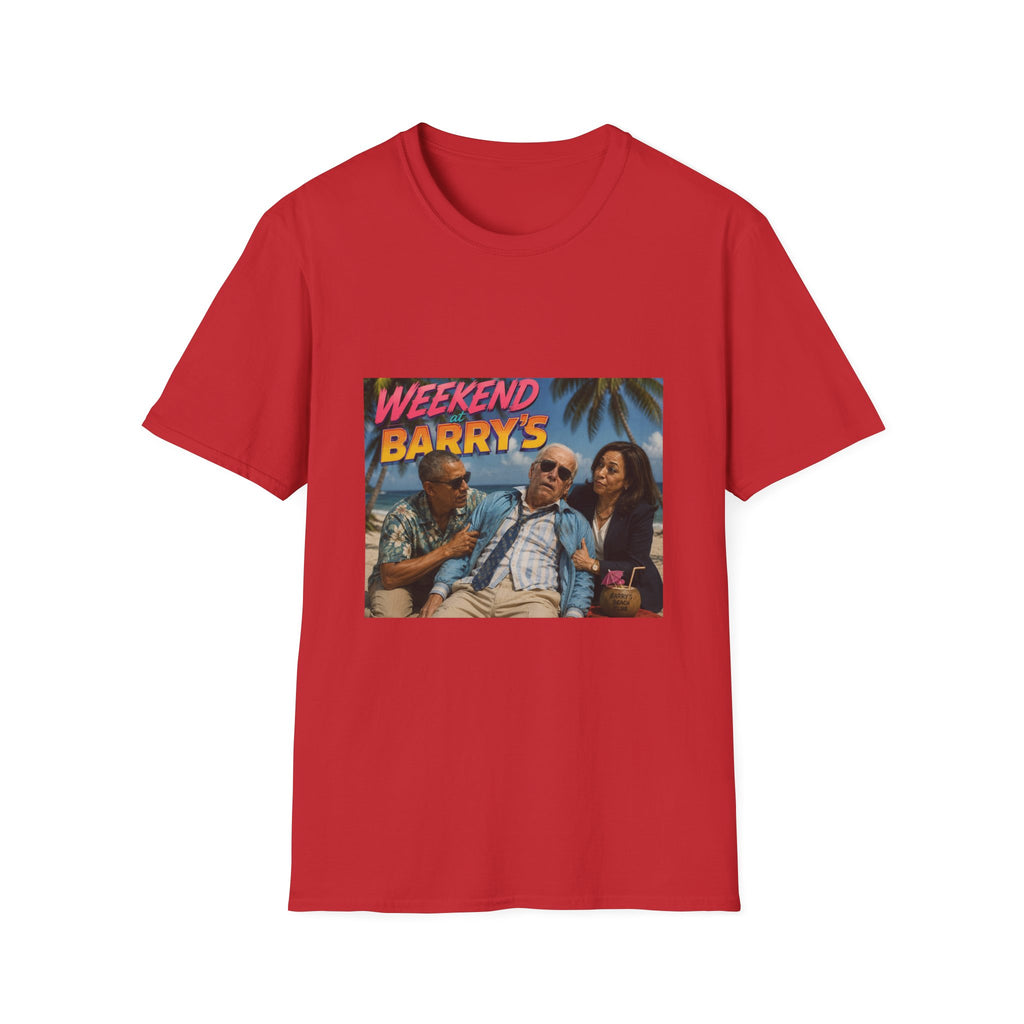 Weekend at Barrys T-Shirt - Political Parody Tee