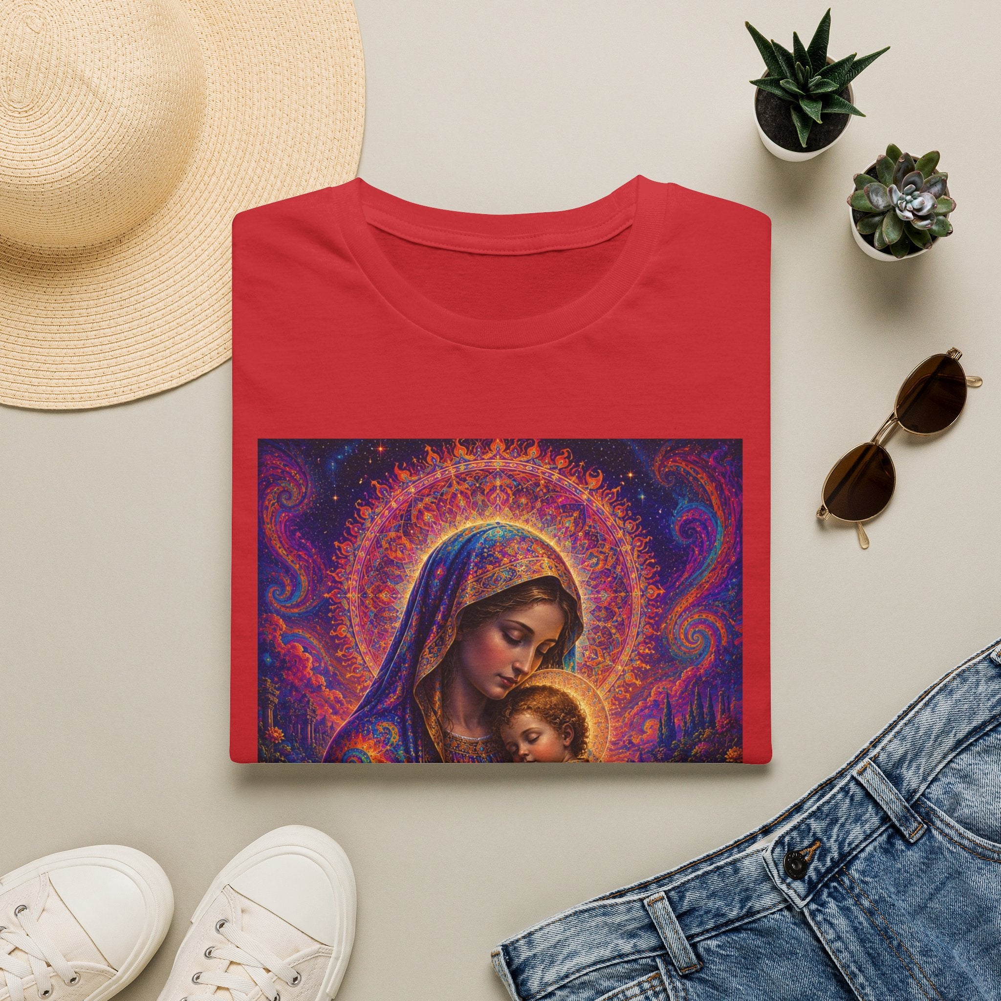 Divine Madonna T-Shirt - Sacred Art