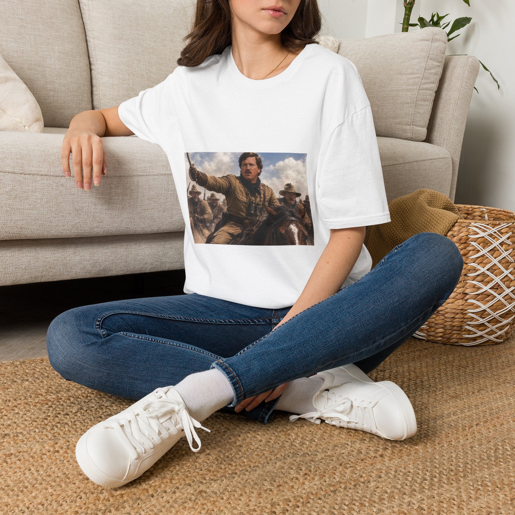 Tucker Rough Rider T-Shirt - Political Parody Tee
