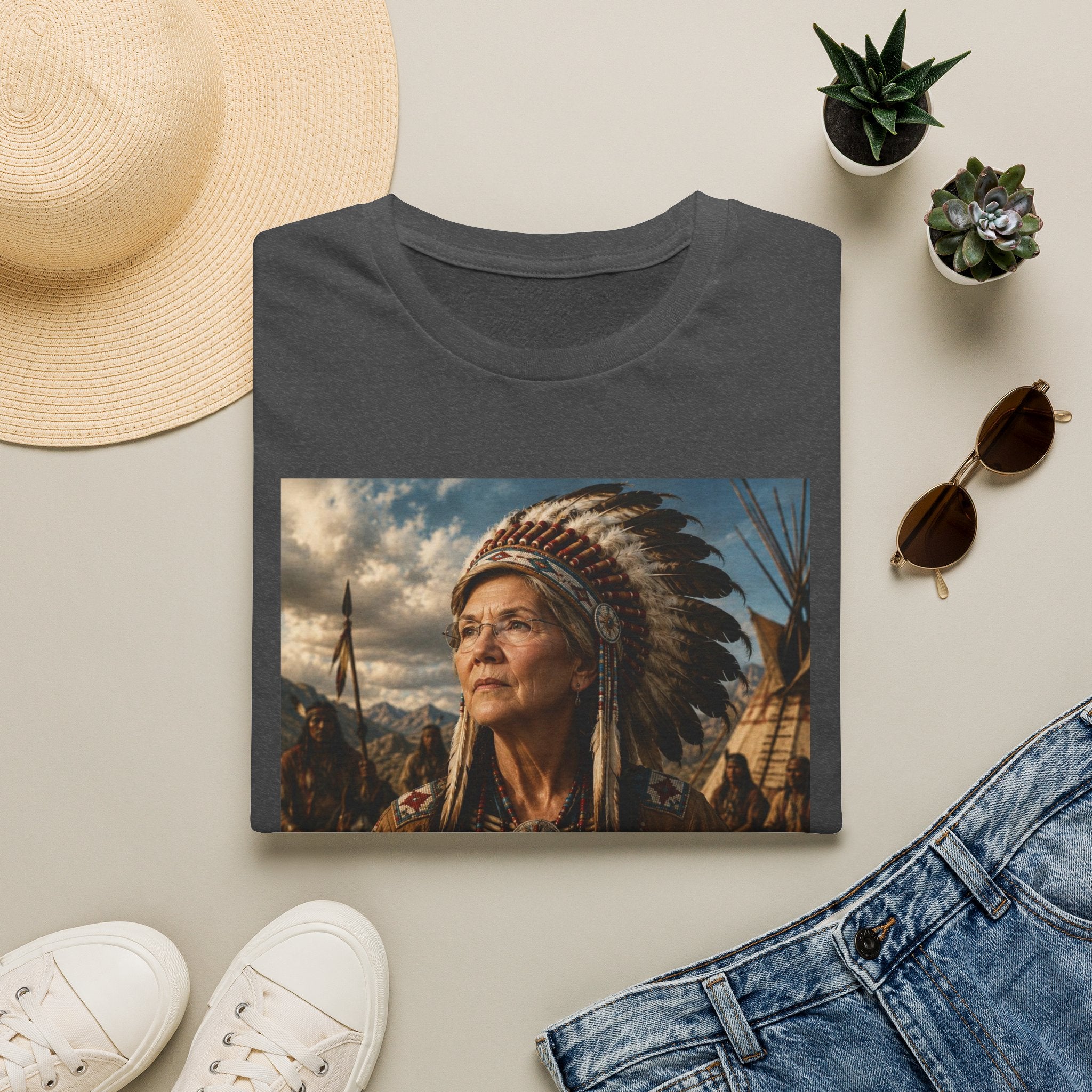Elizabeth Warren Chief T-Shirt - Political Parody Tee