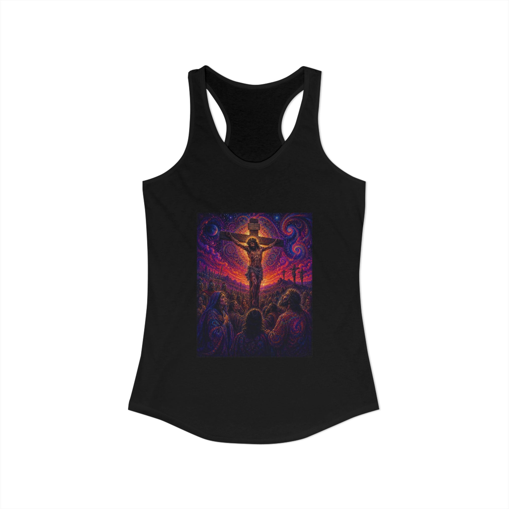 Psychedelic Crucifixion Women's Racerback Tank