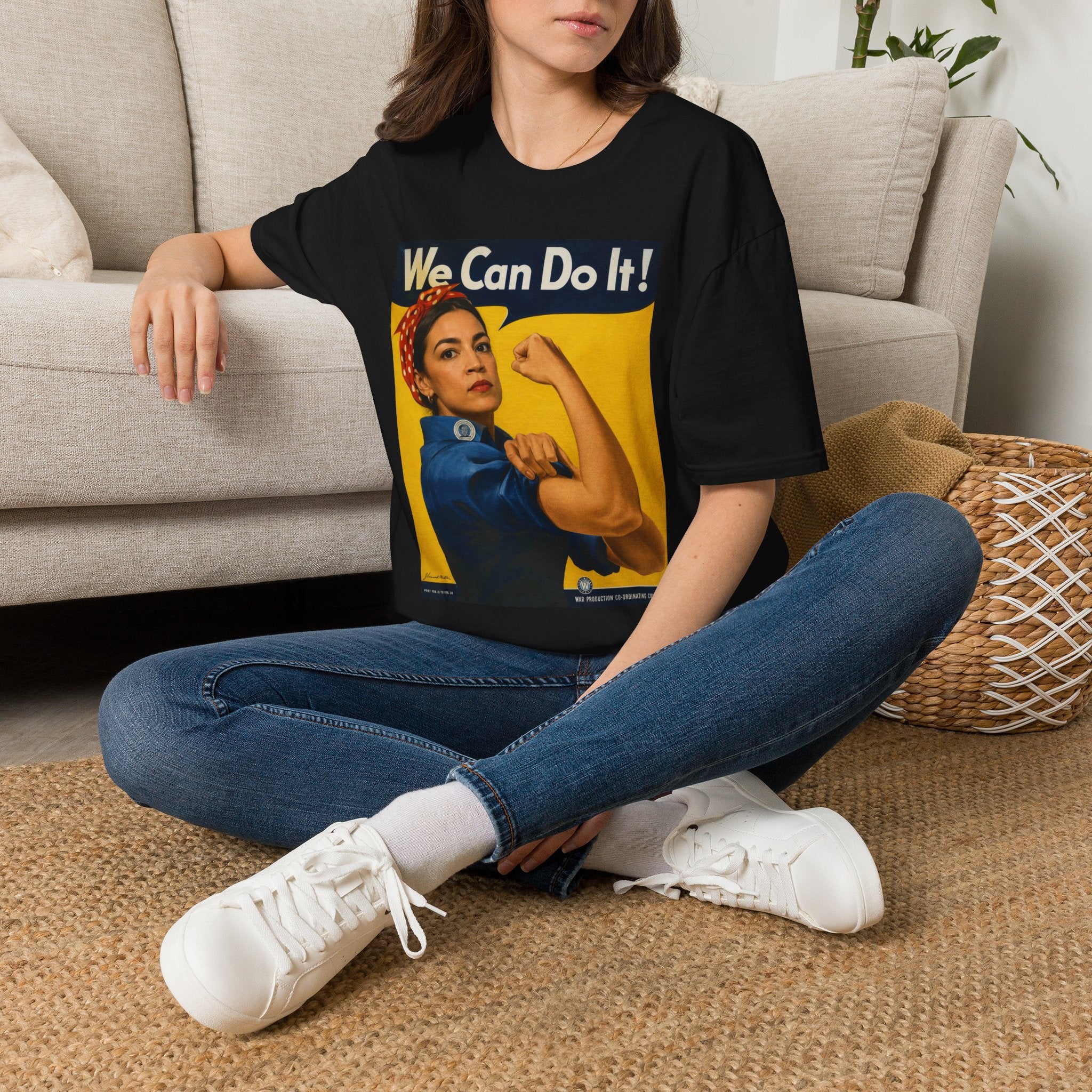 AOC Rosie Riveter T-Shirt - Political Parody Tee