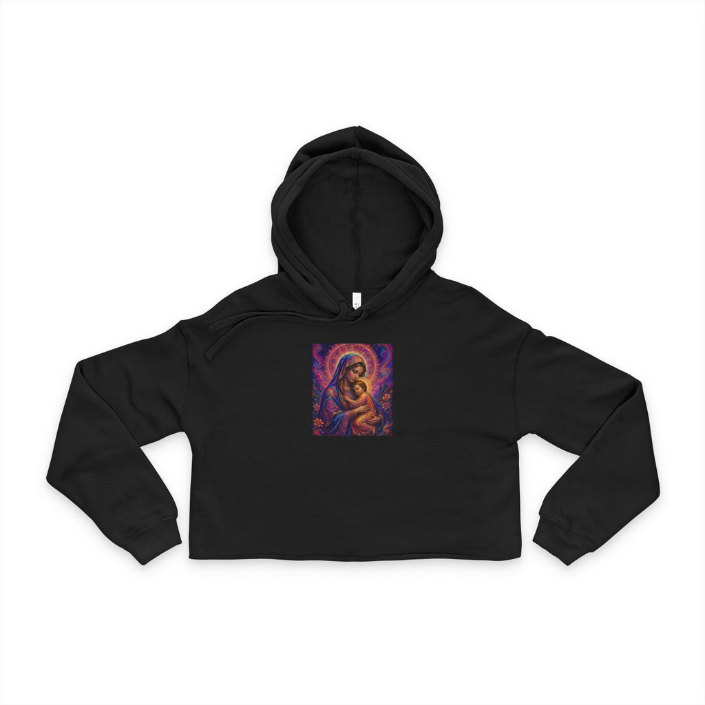 Divine Madonna Women's Crop Hoodie