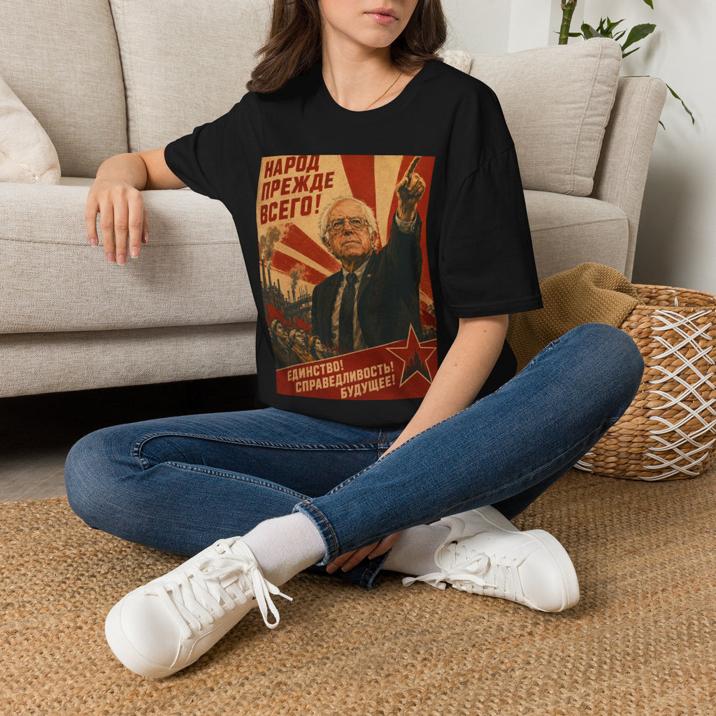 Bernie Soviet Poster T-Shirt - Political Parody Tee