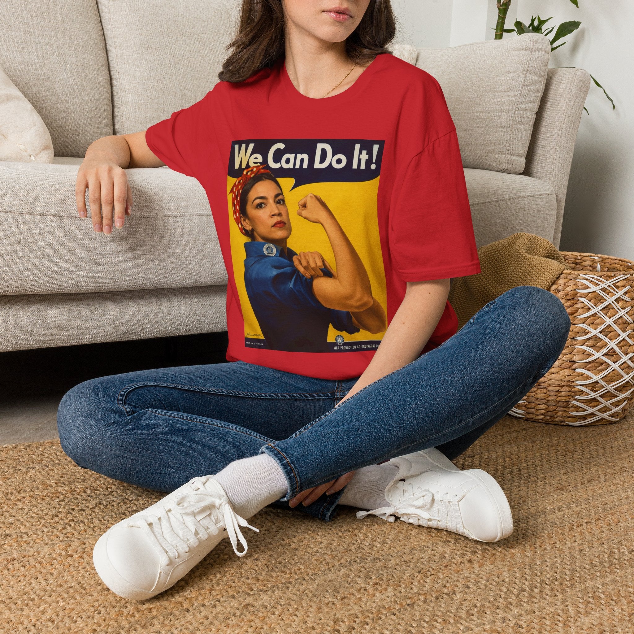 AOC Rosie Riveter T-Shirt - Political Parody Tee