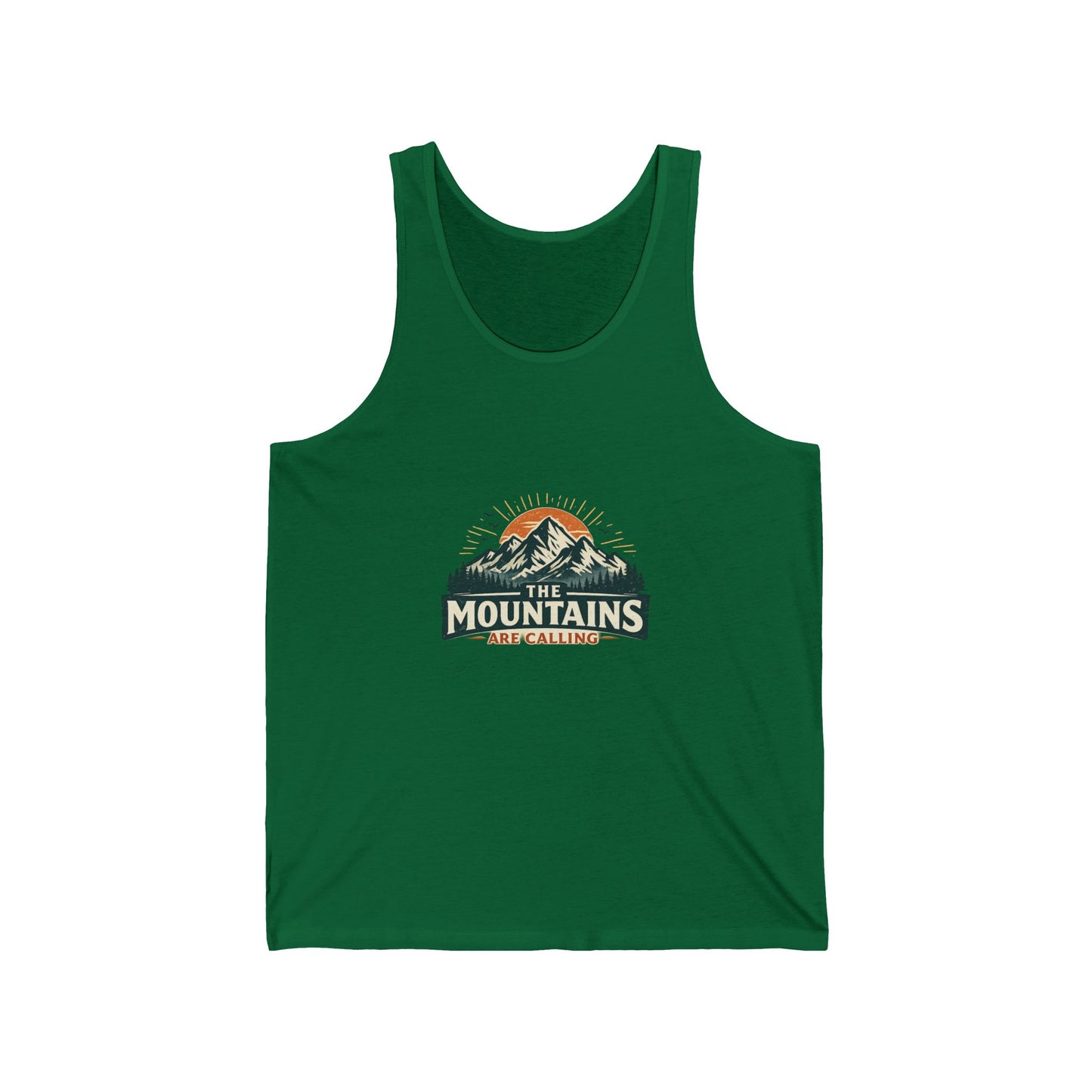 The Mountains Are Calling Unisex Jersey Tank