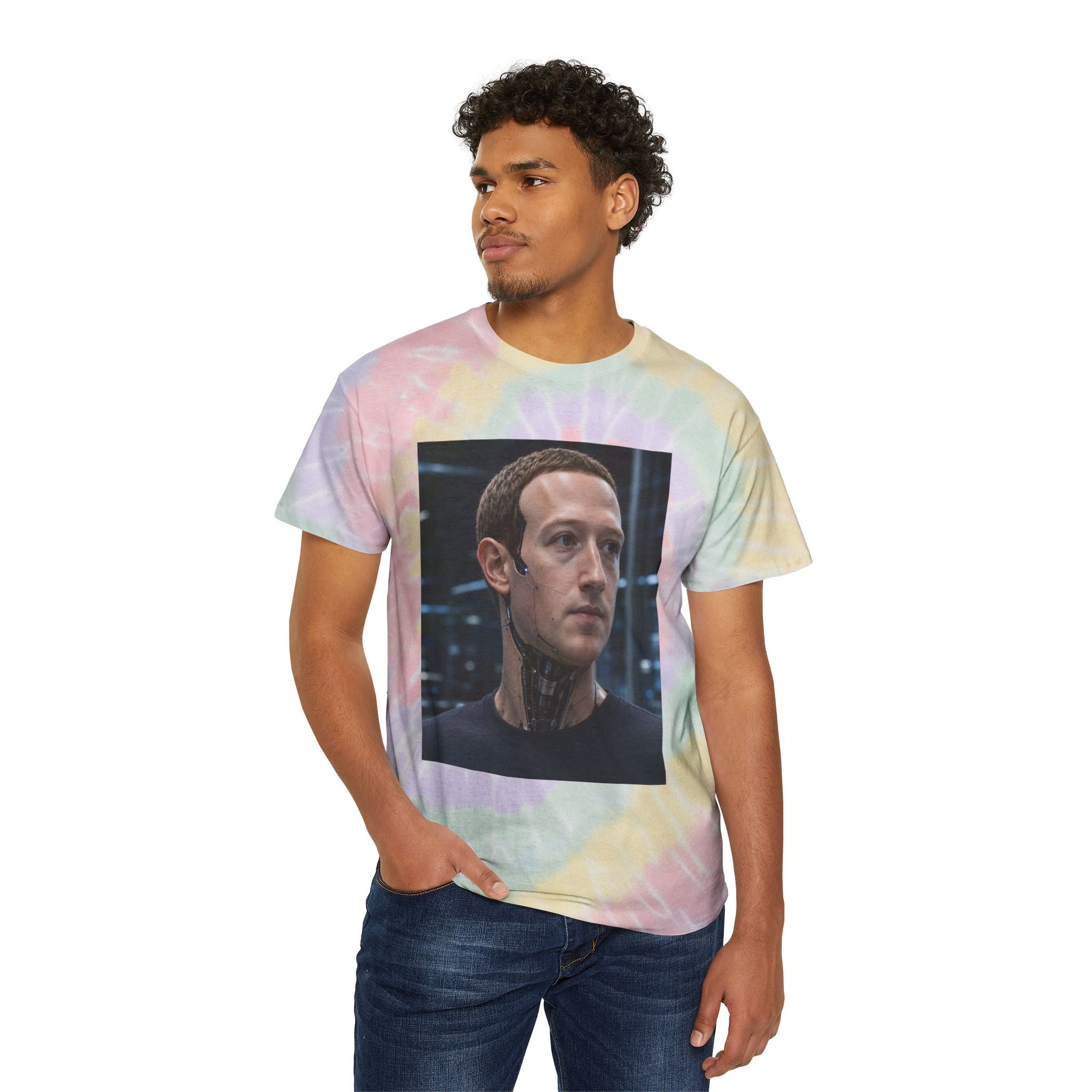 Zuckerberg Android Tie-Dye Spiral Tee
