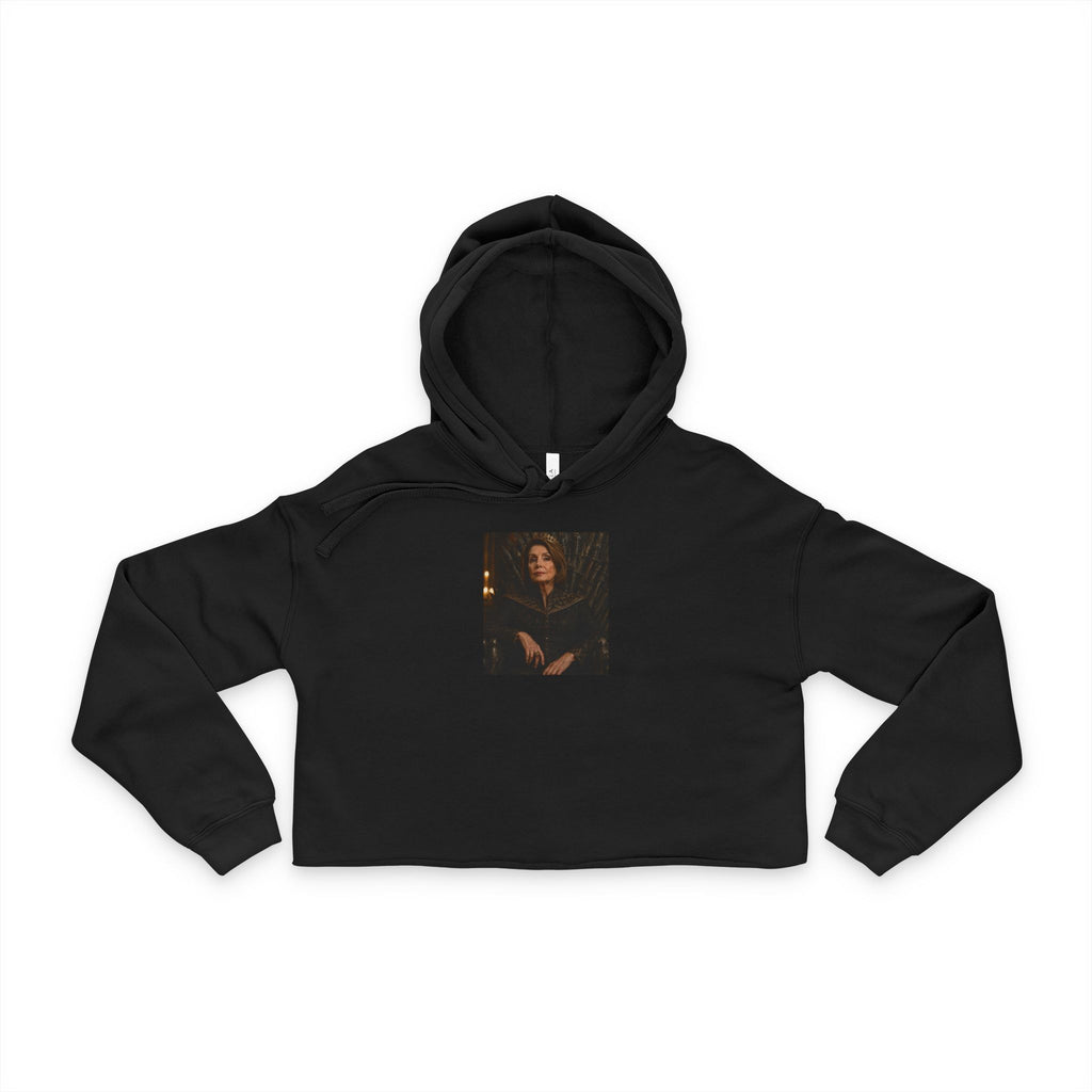 Pelosi Queen Throne Women's Crop Hoodie
