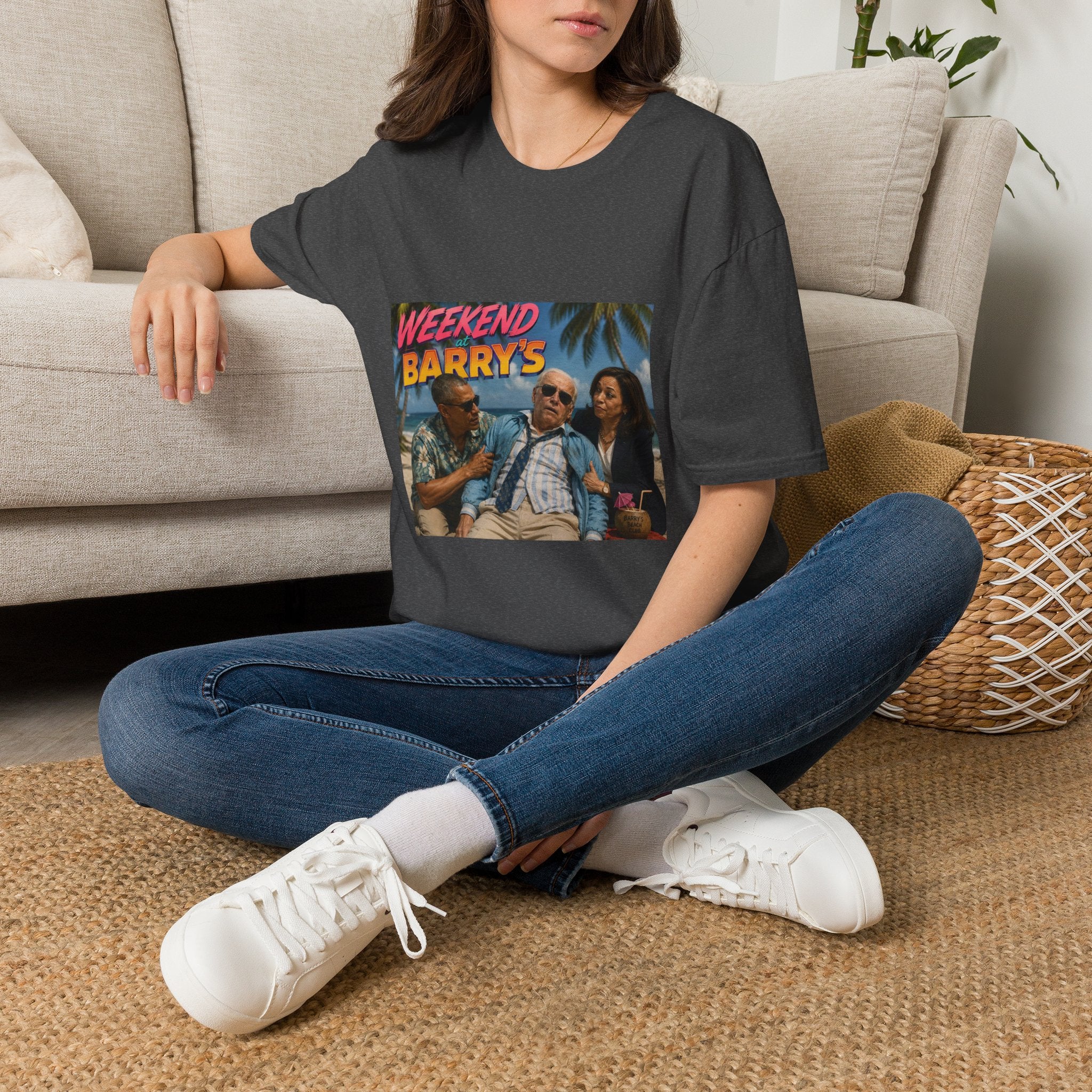 Weekend at Barrys T-Shirt - Political Parody Tee