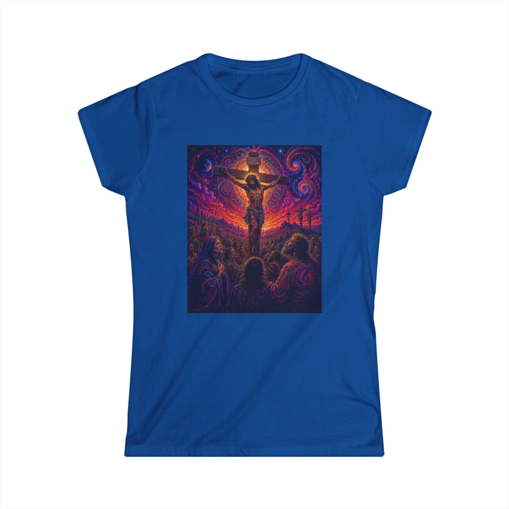 Psychedelic Crucifixion Women's Tee - Visionary Art