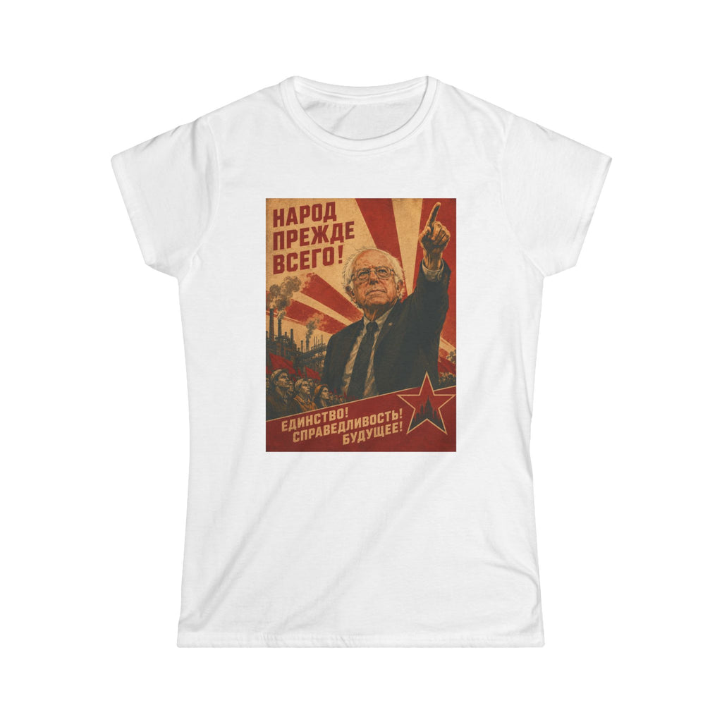 Bernie Soviet Poster Women's Tee - Political Parody