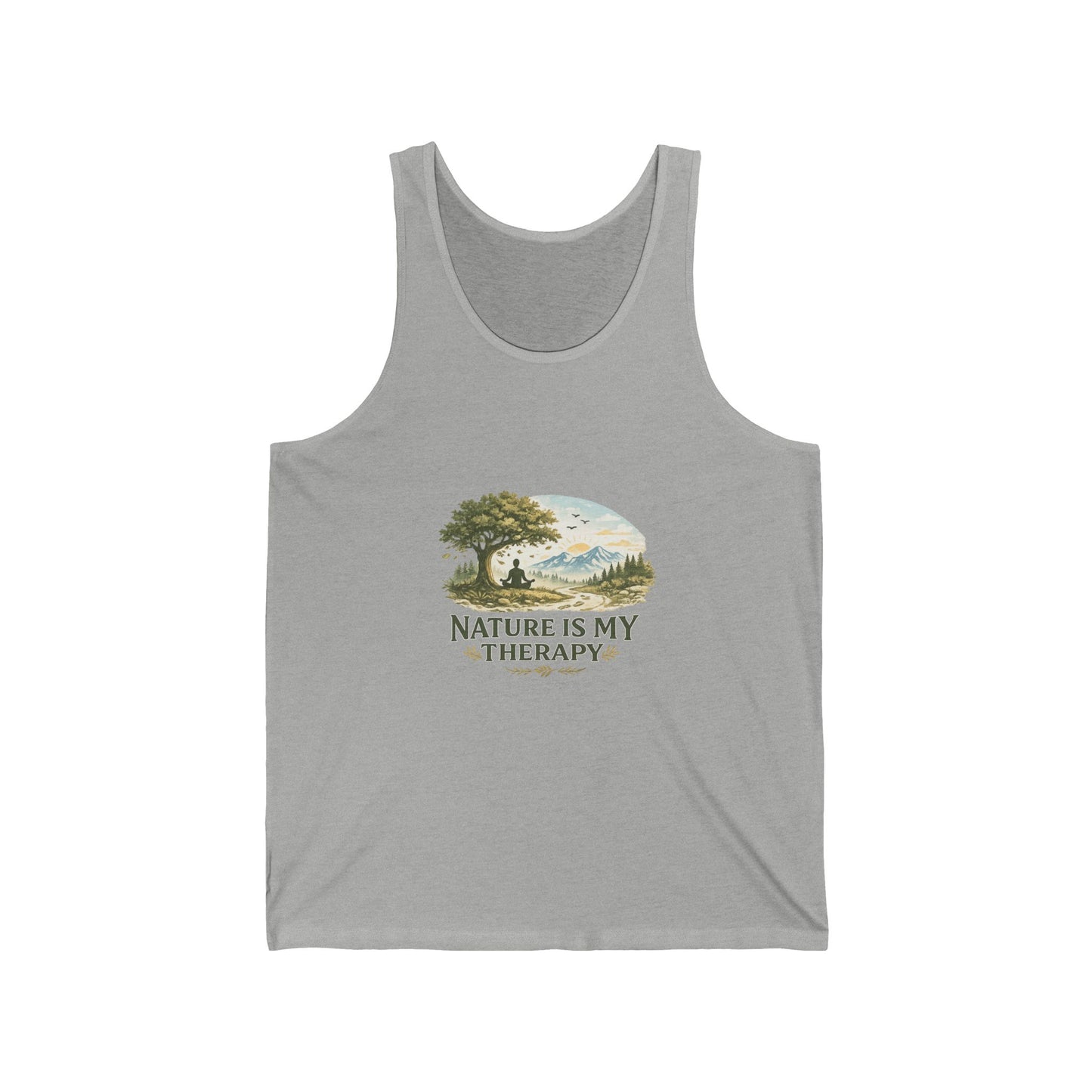 Nature Is My Therapy Unisex Jersey Tank