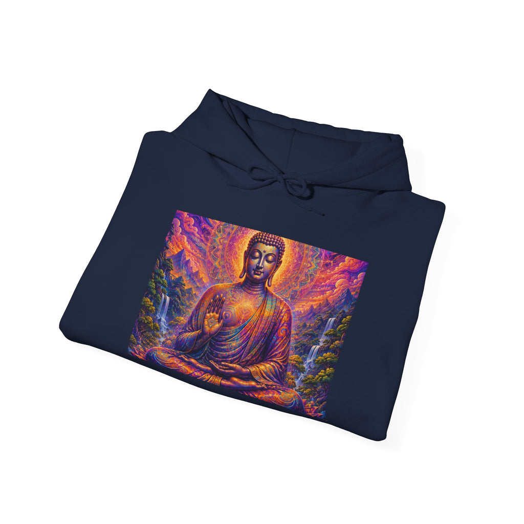 Cosmic Buddha Hoodie - Visionary Spiritual Art