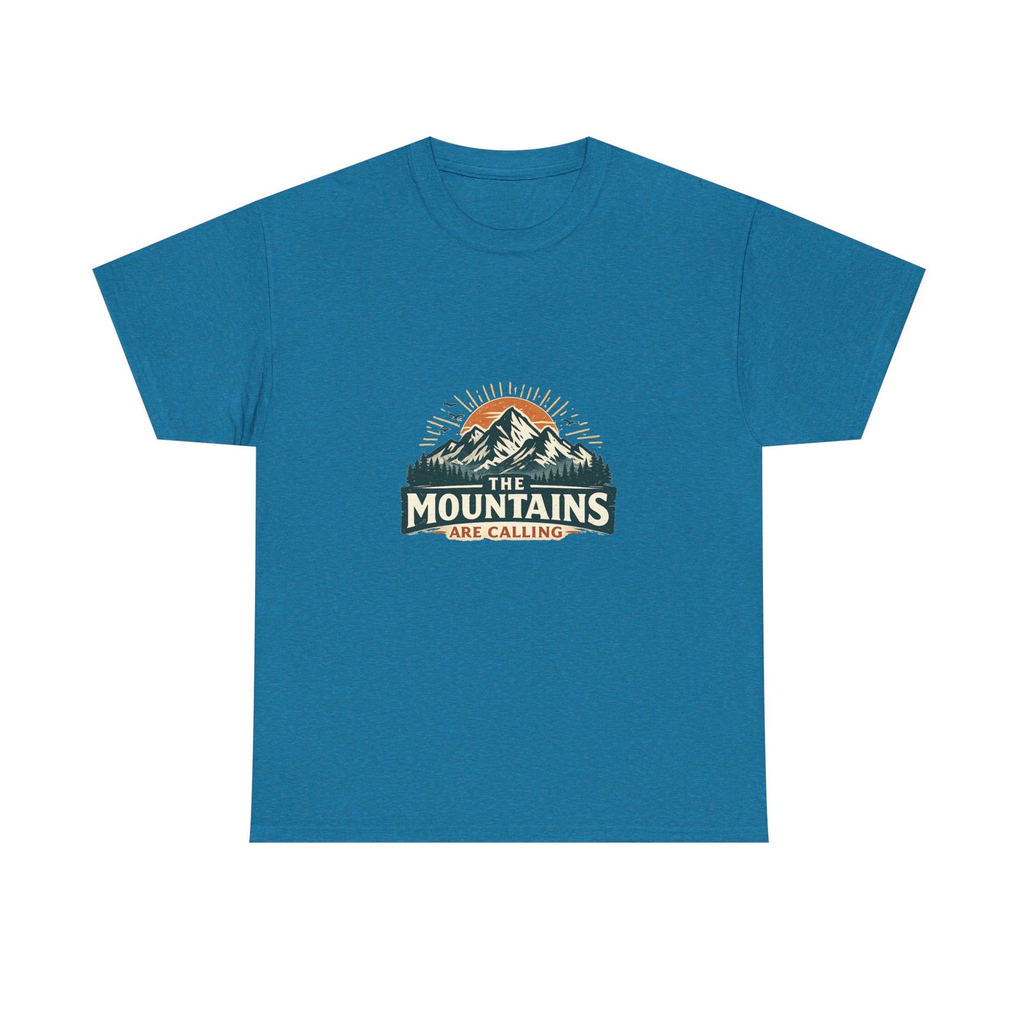 The Mountains Are Calling Unisex Heavy Cotton Tee