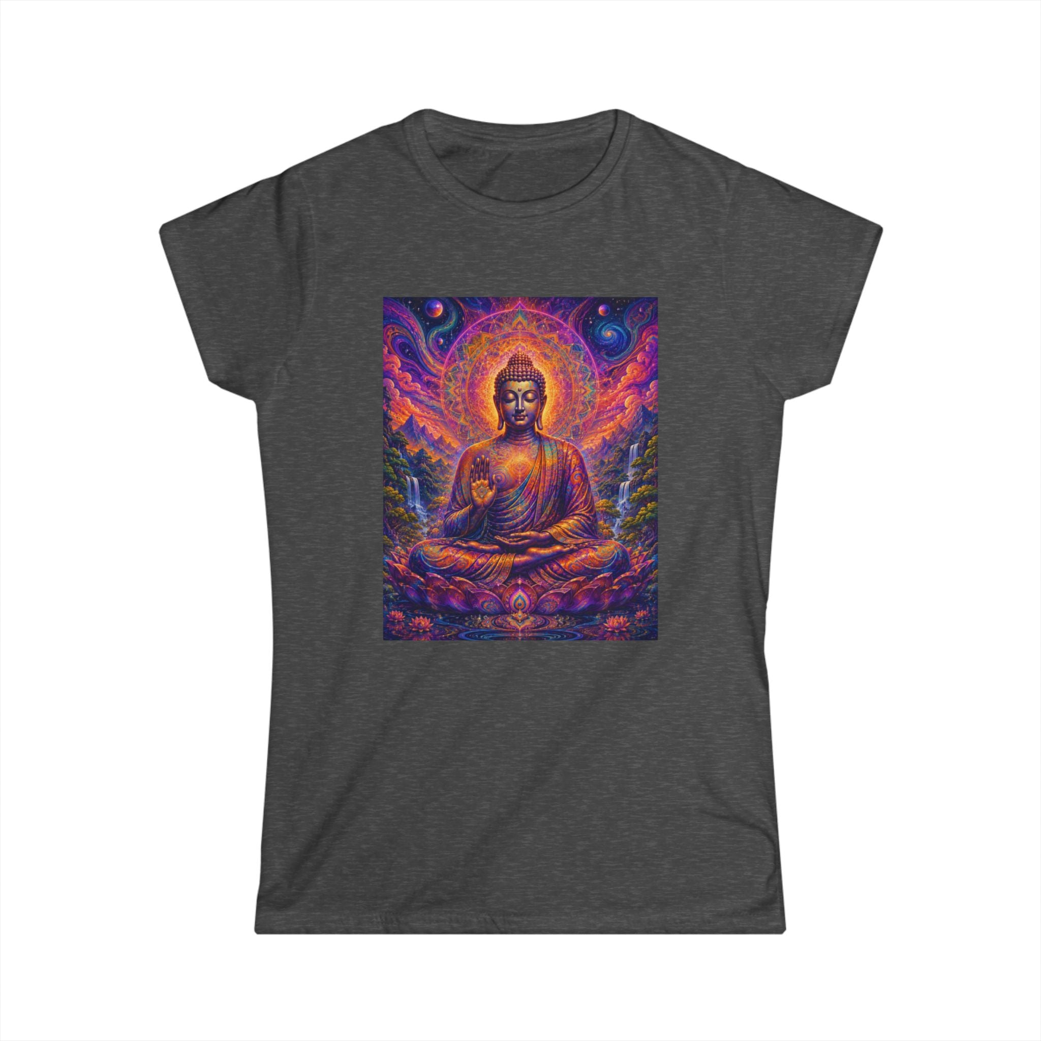 Cosmic Buddha Women's Tee - Visionary Art