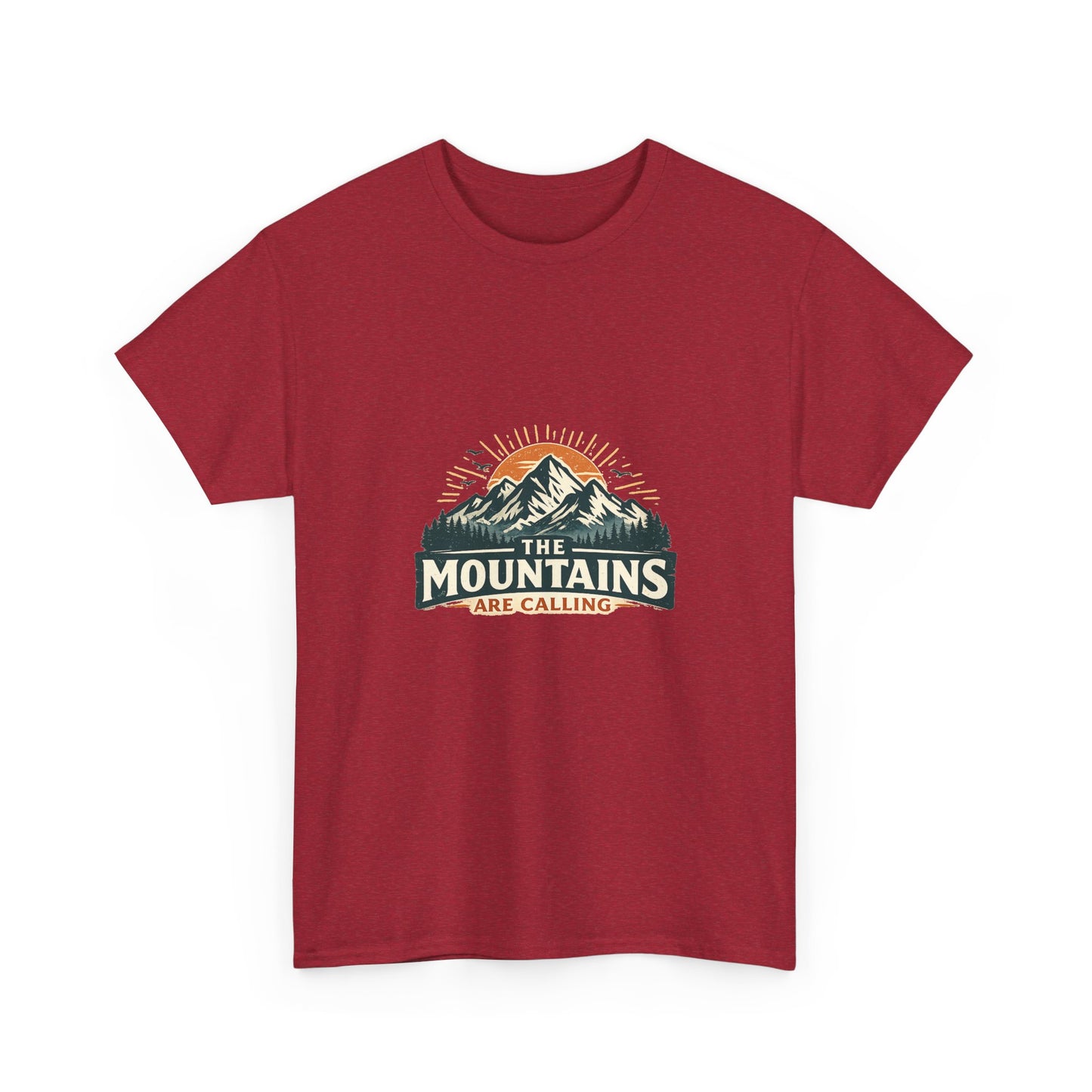 The Mountains Are Calling Unisex Heavy Cotton Tee